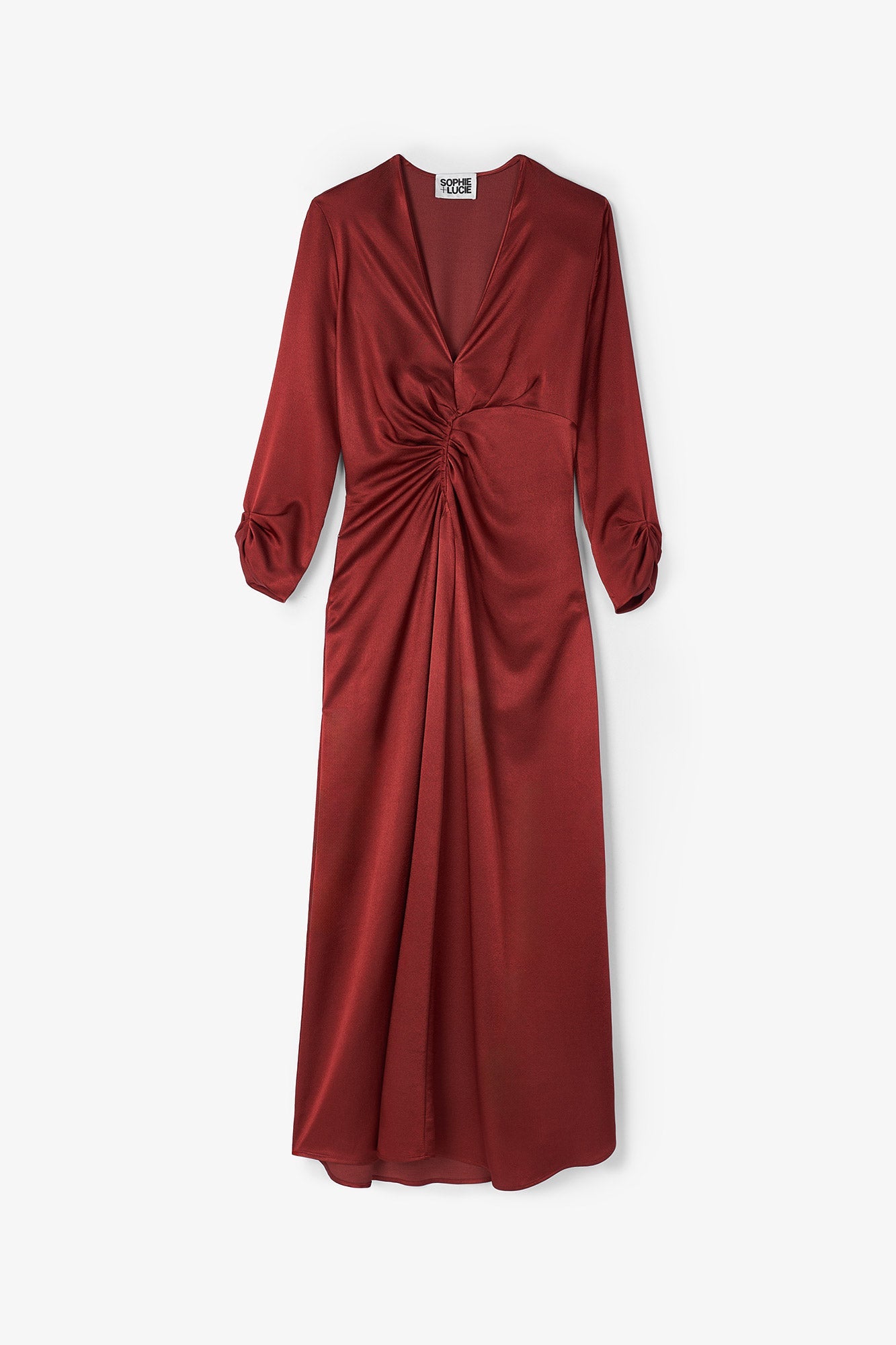 FERNANDA SIENA SATIN DRESS