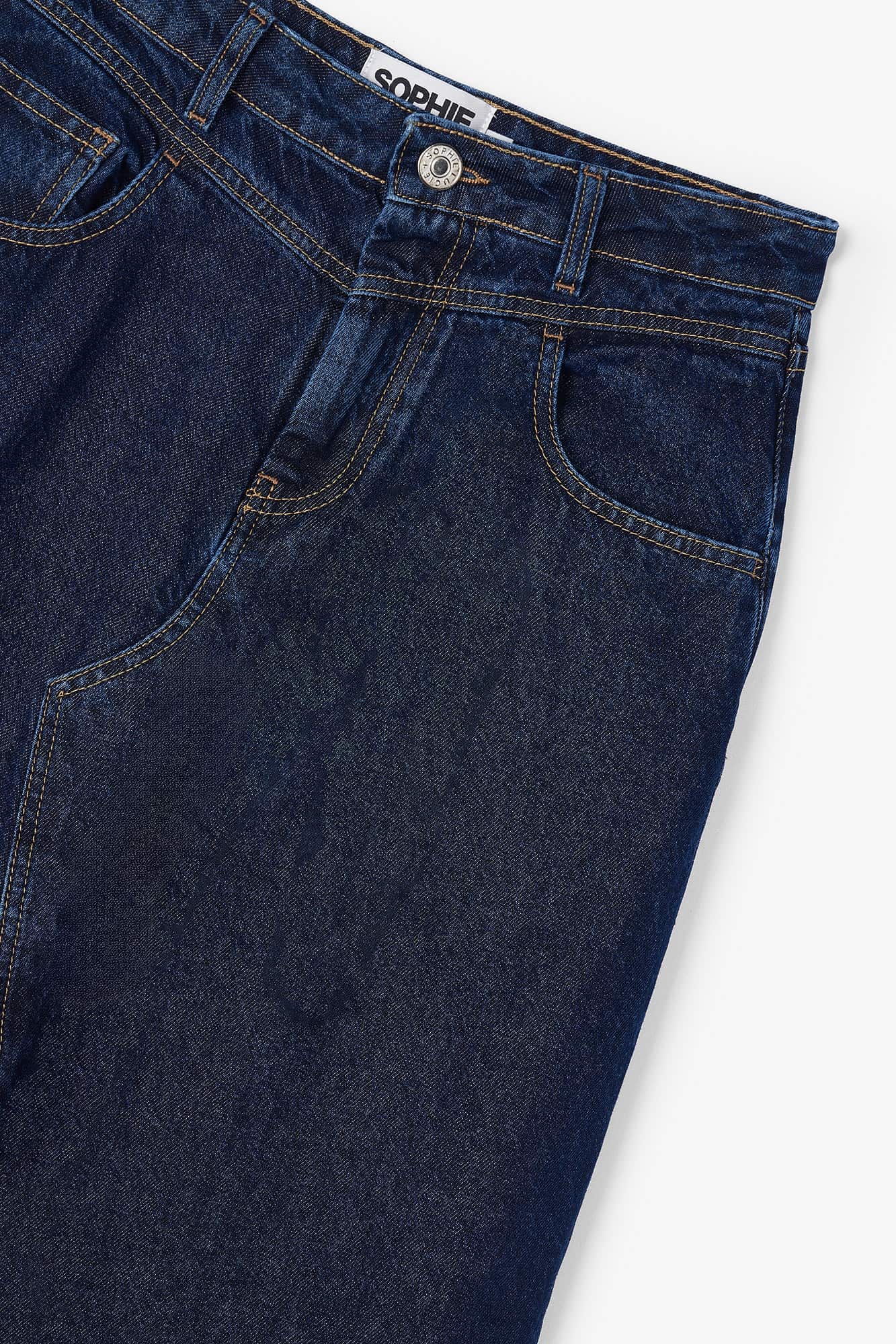 FALDA VAQUERA DENIM OSCURO