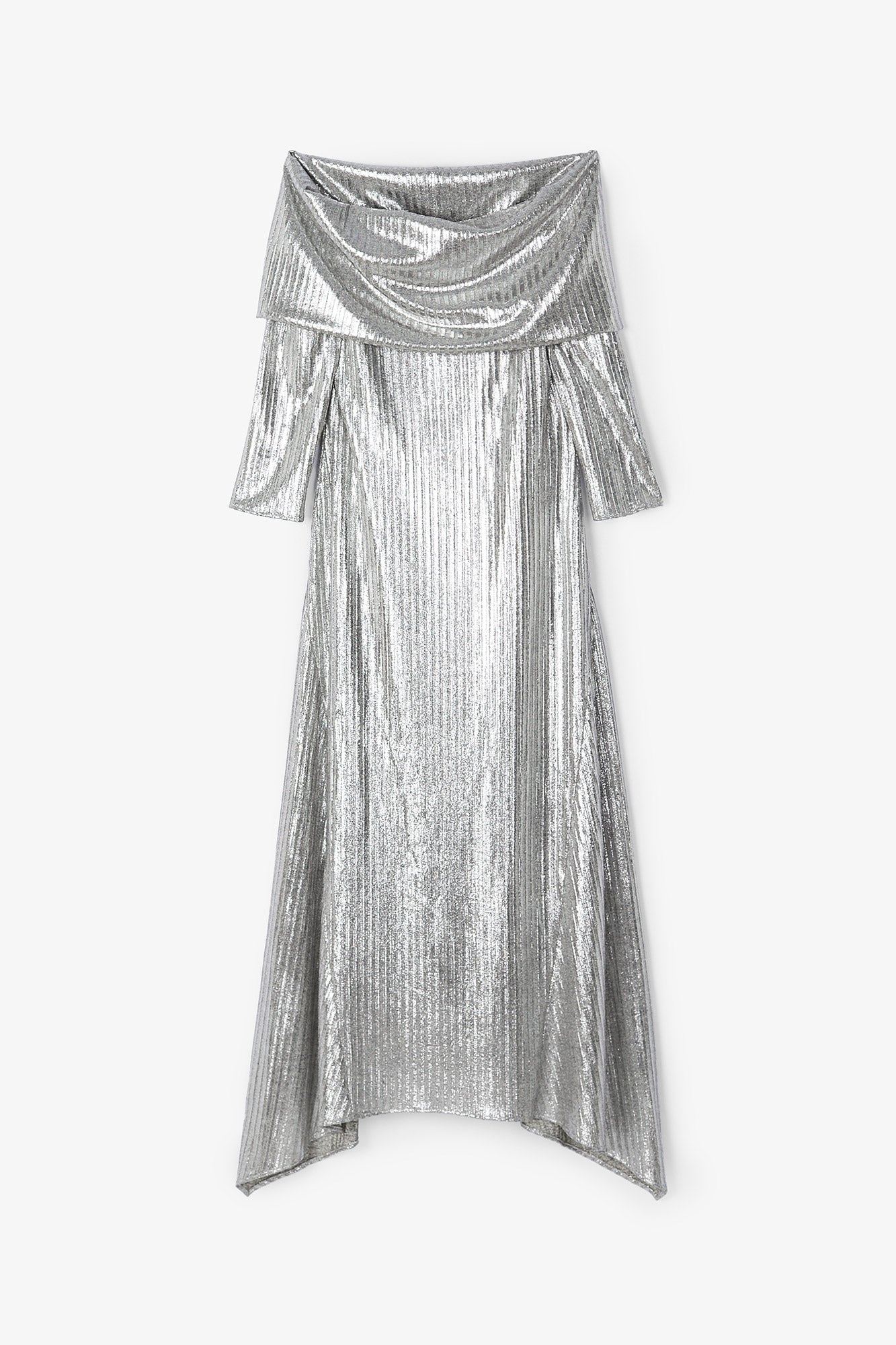 GILDA DRESS SILVER KNIT