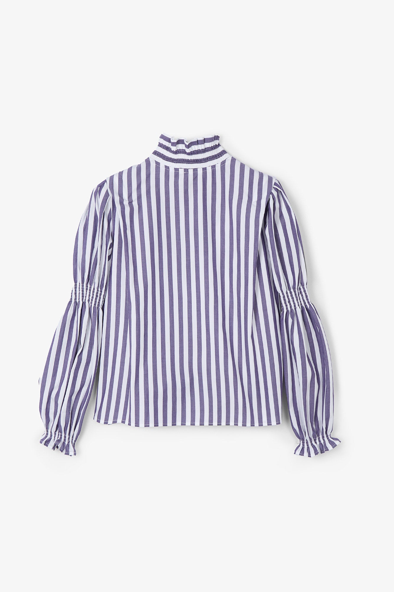 PURPLE STRIPED DROP BLOUSE