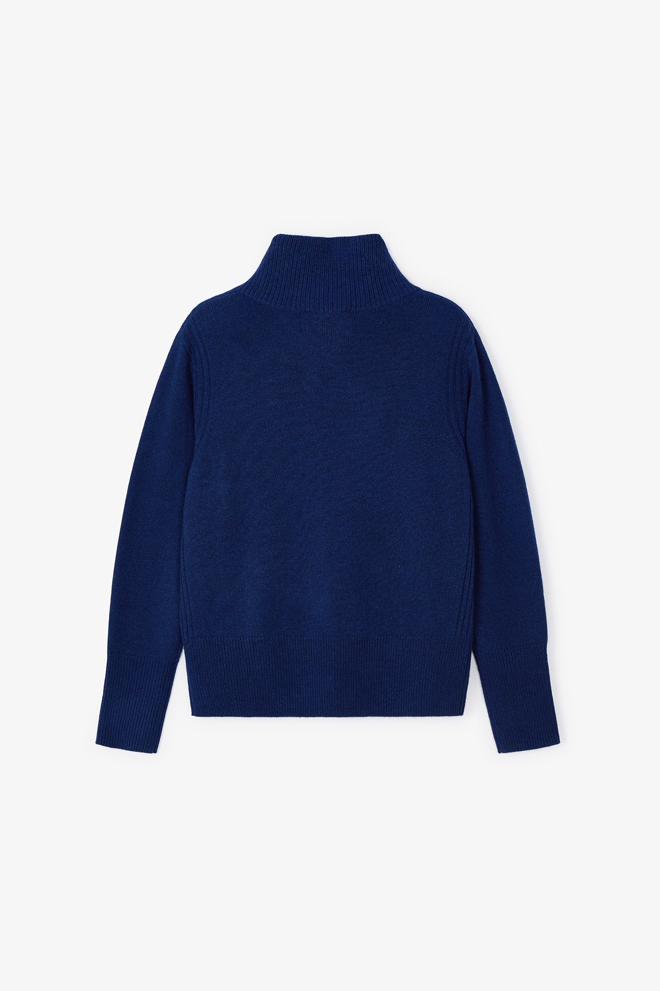 NAVY KNITTED BUTTONED JERSEY