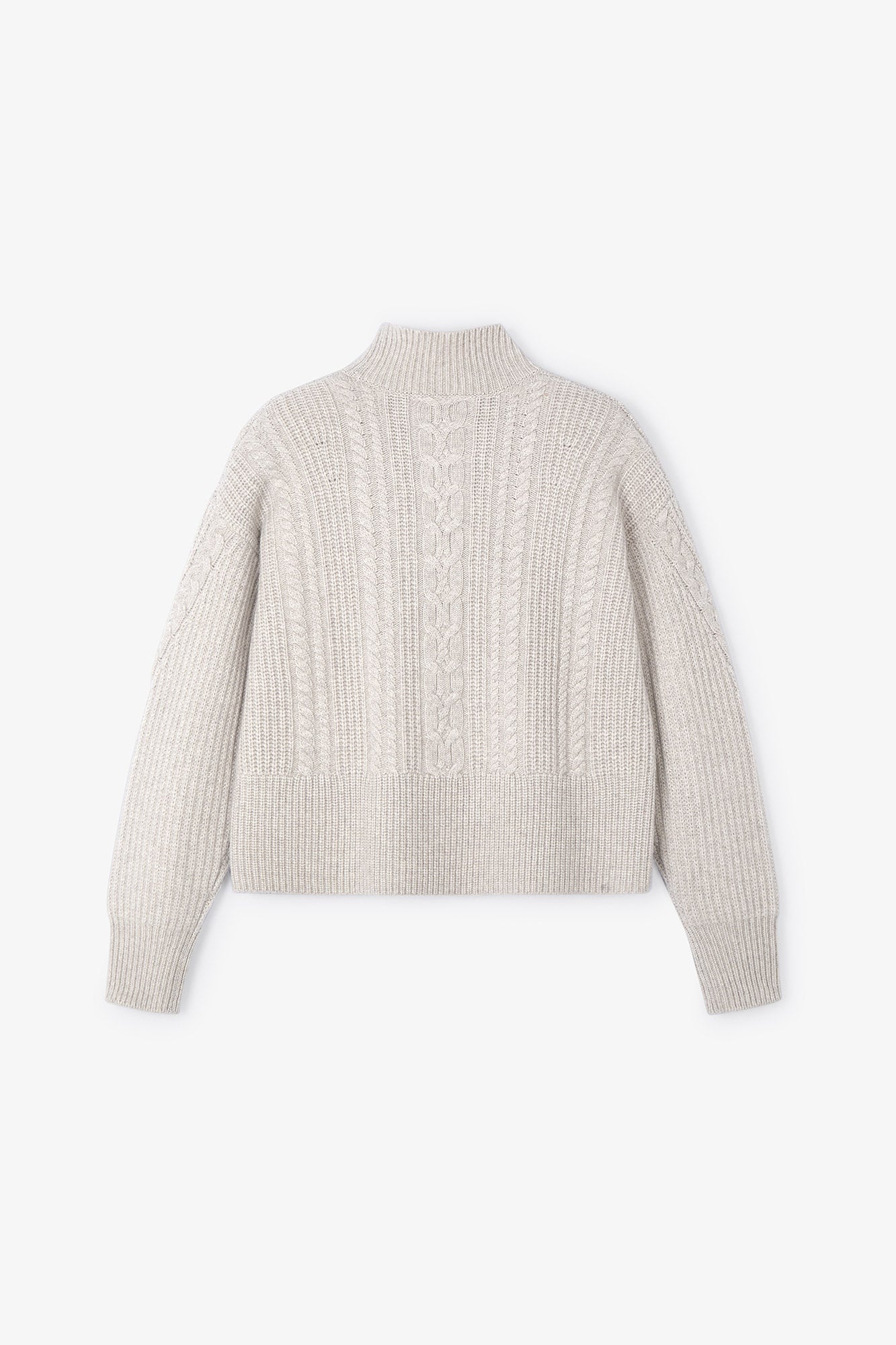BEIGE KNITTED EIGHTS SWEATER