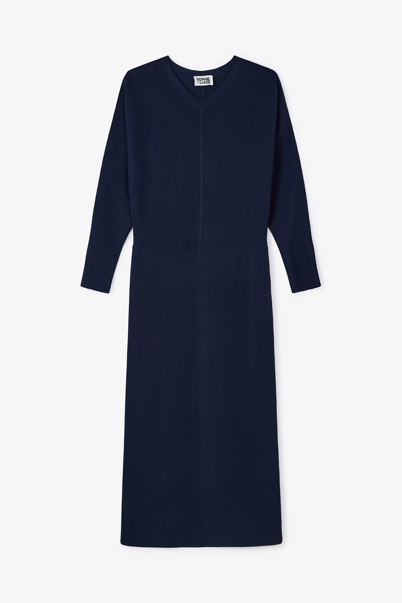 LUCIA DRESS IN NAVY KNIT