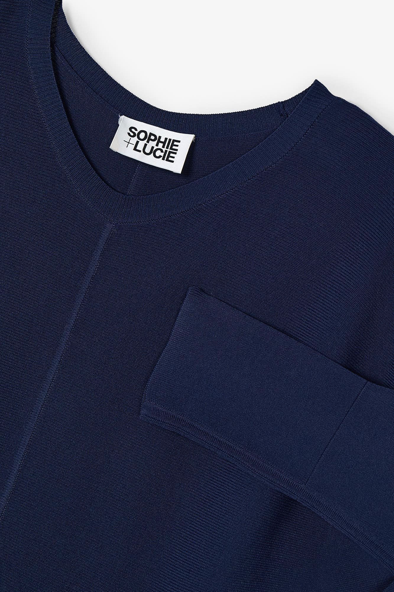 LUCIA DRESS IN NAVY KNIT