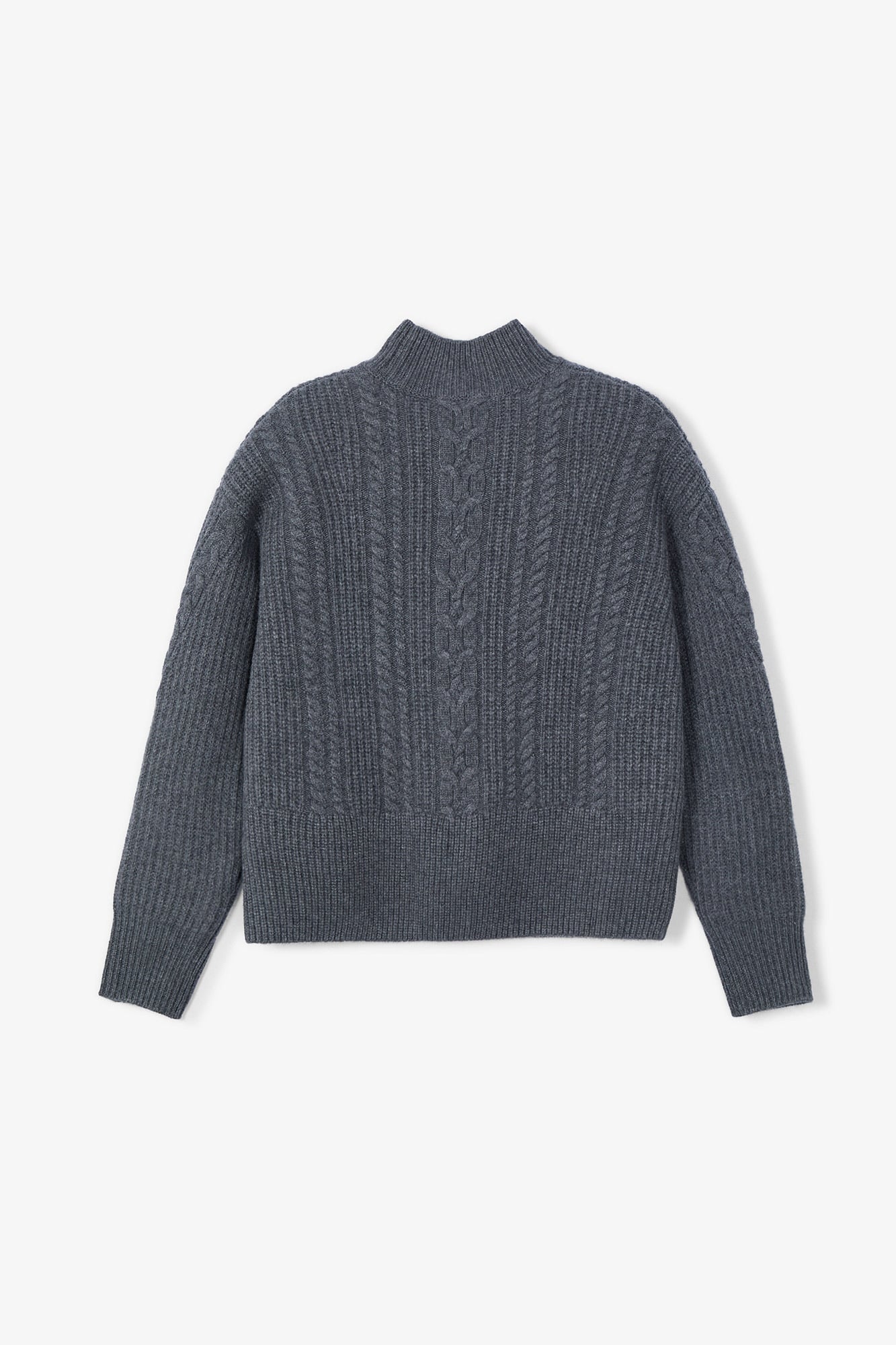GREY KNITTED EIGHTS SWEATER