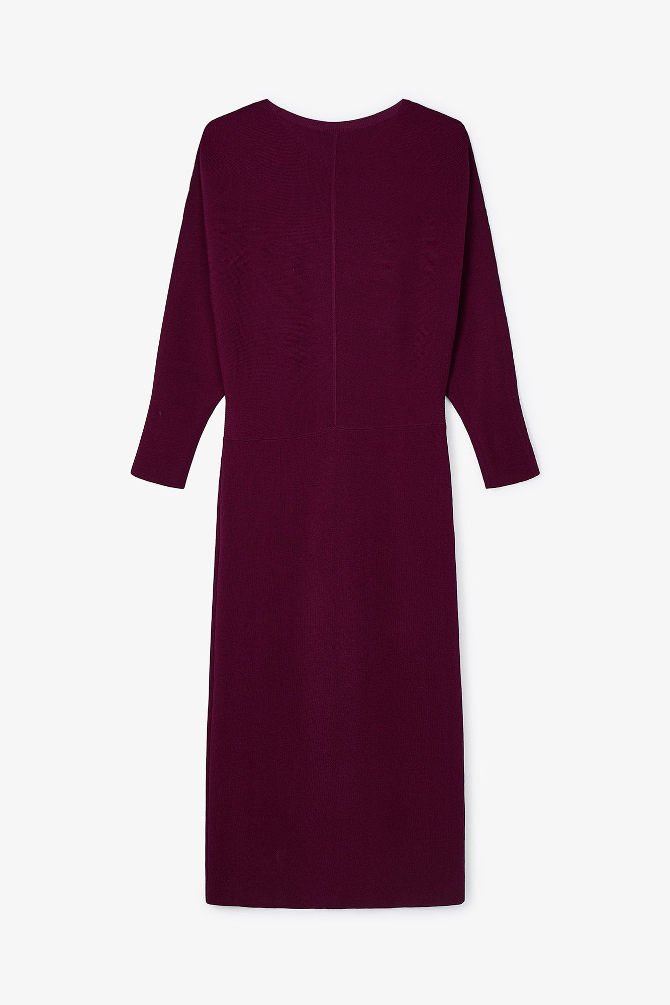 LUCIA DRESS BURGUNDY KNIT