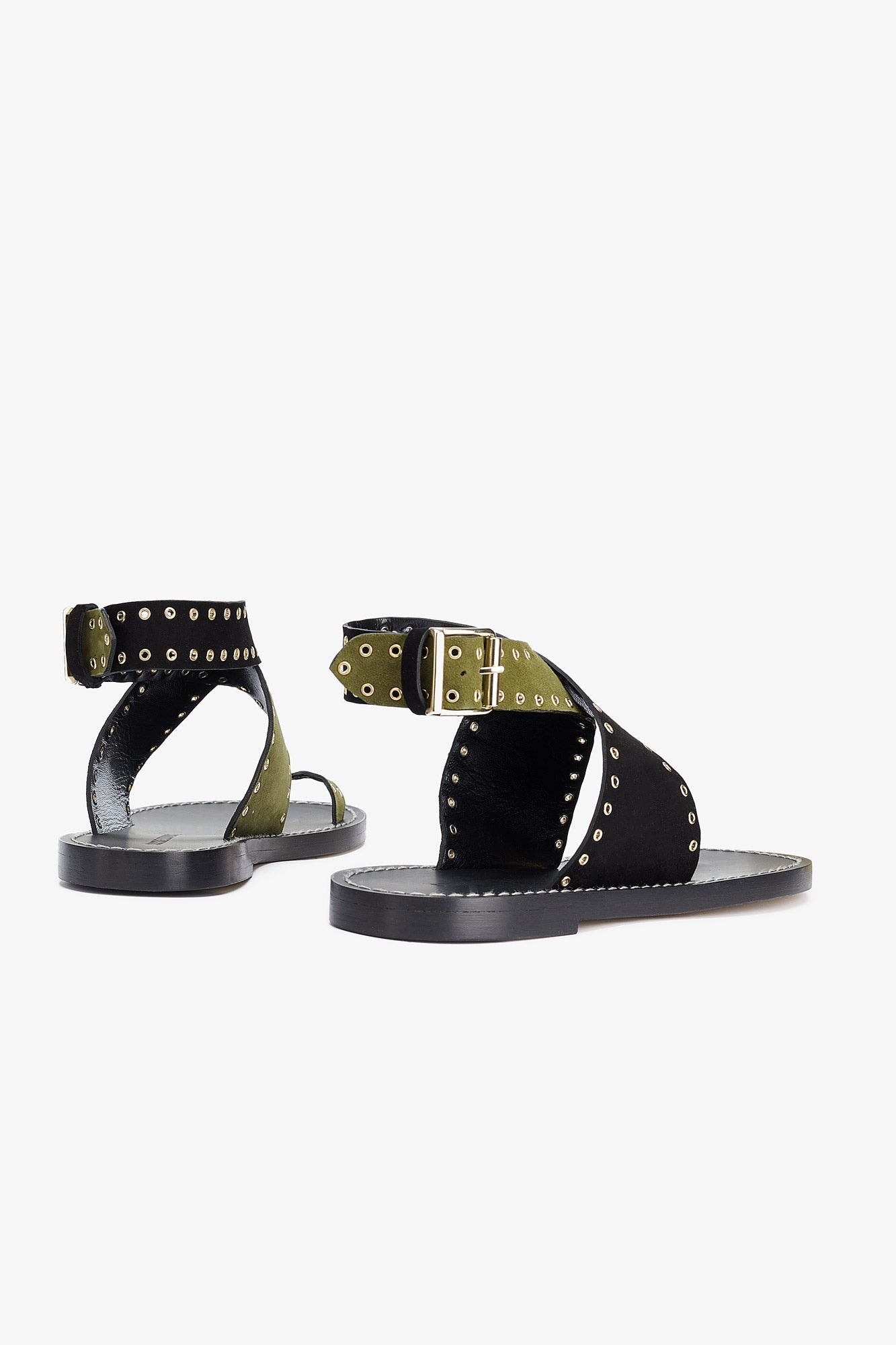 GIZA TWO-TONE KHAKI SANDAL