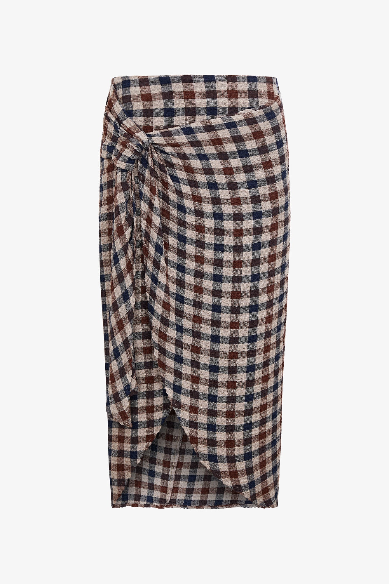 VICHY-RUSTIC BOW SKIRT