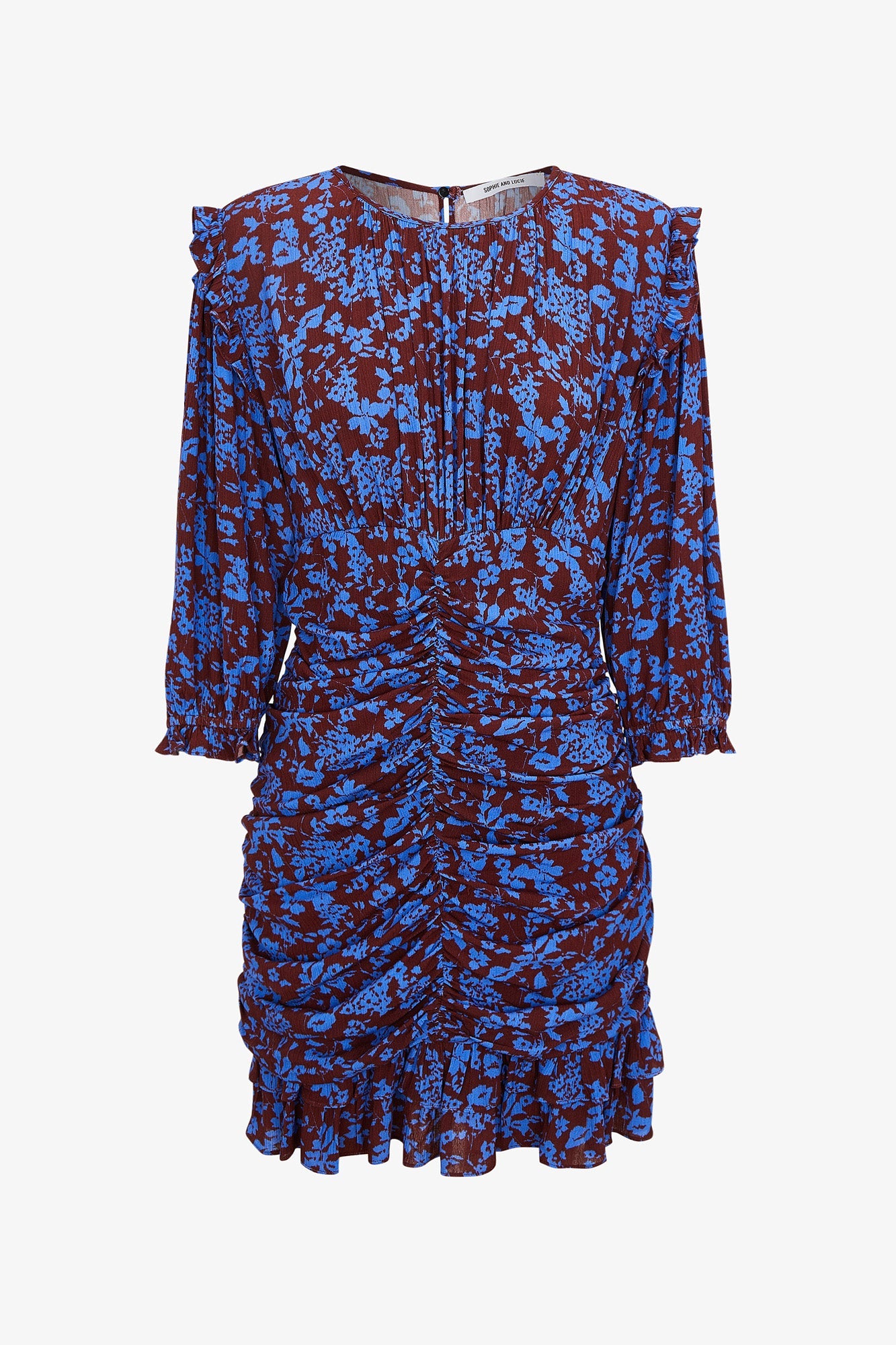 LANDA DRESS WITH TWO-TONE FLOWER