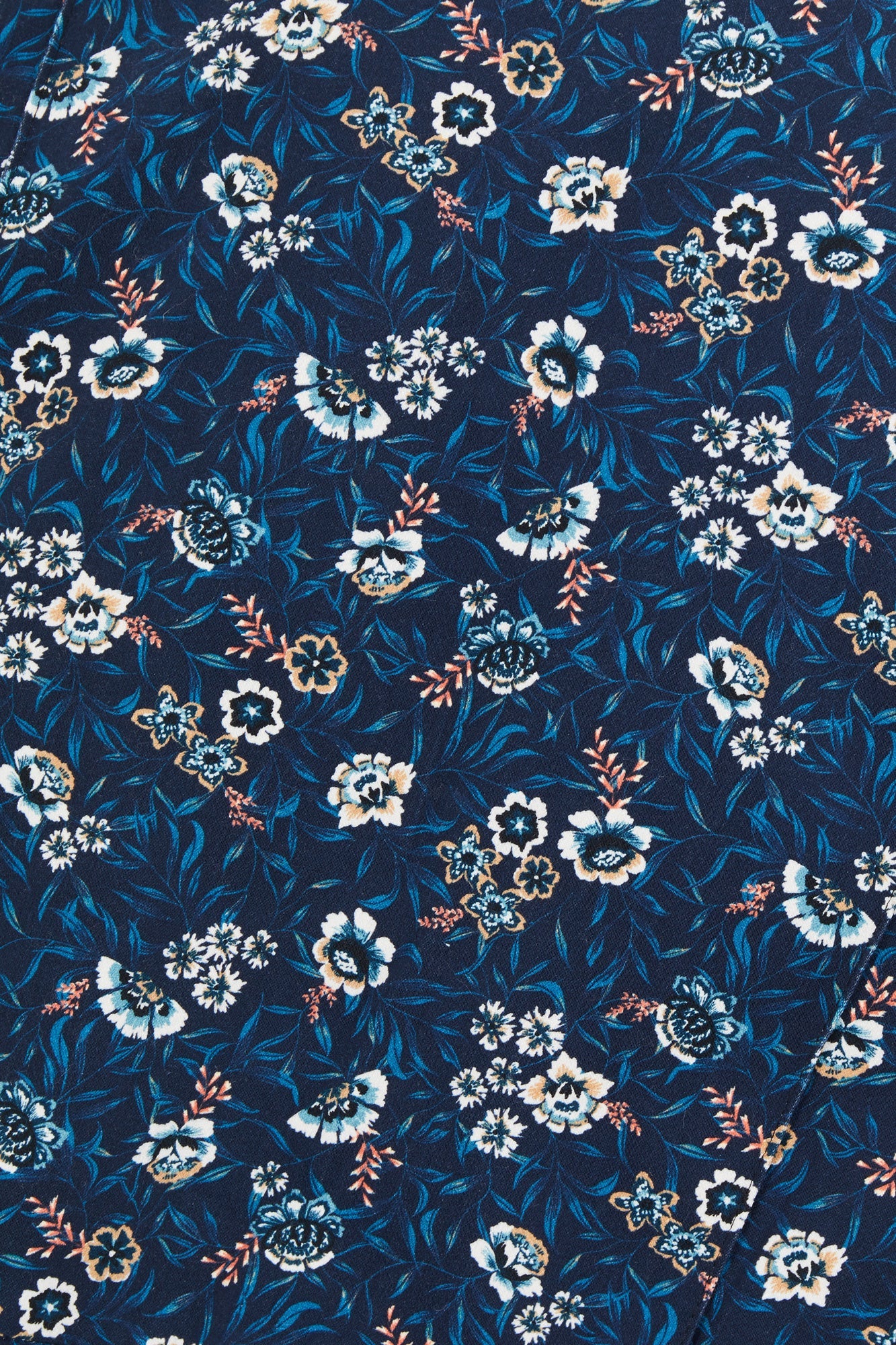 BLUE FLOWER PADDED VEST