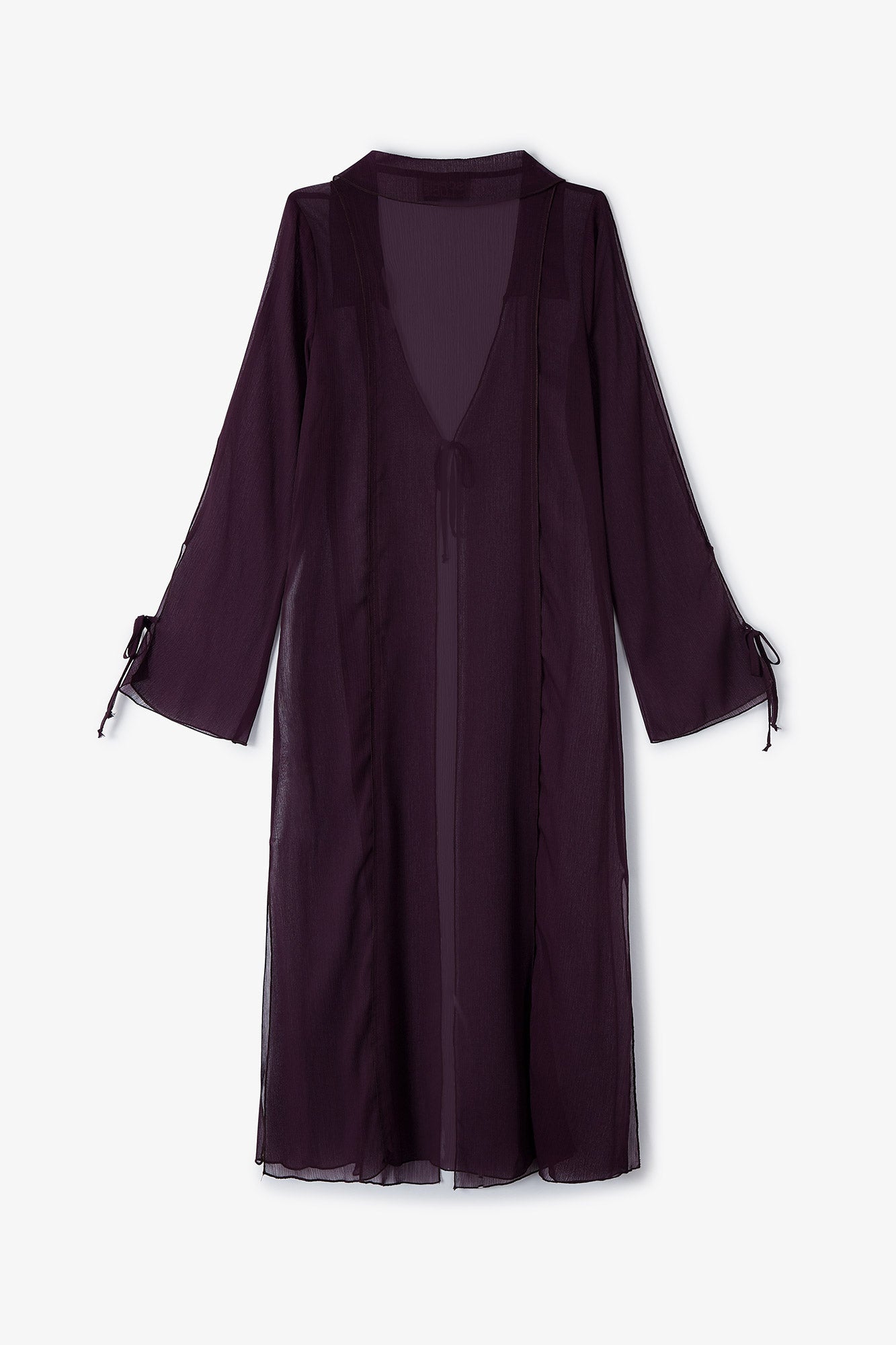 WINE CHIFFON TUNIC