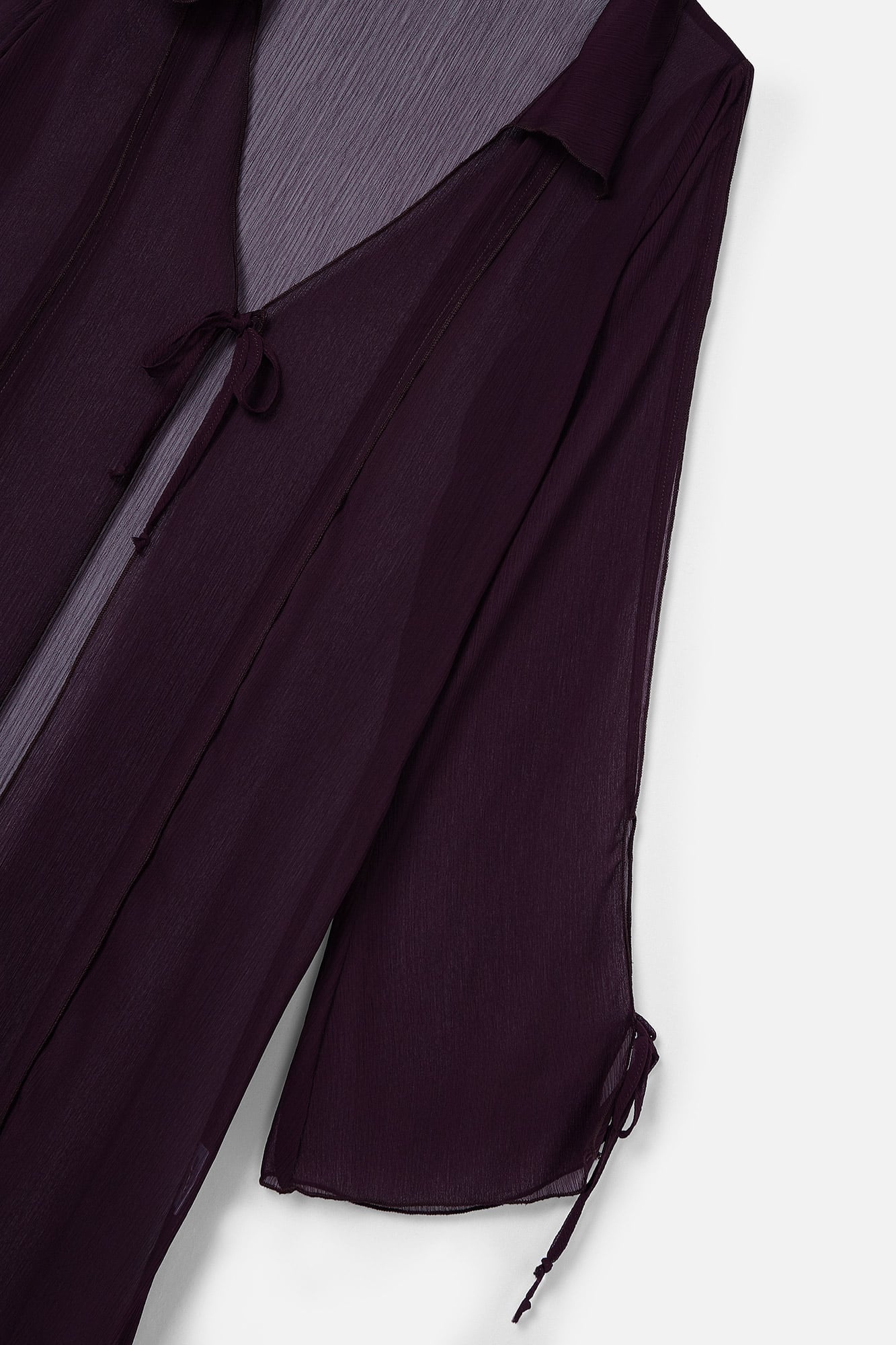 WINE CHIFFON TUNIC