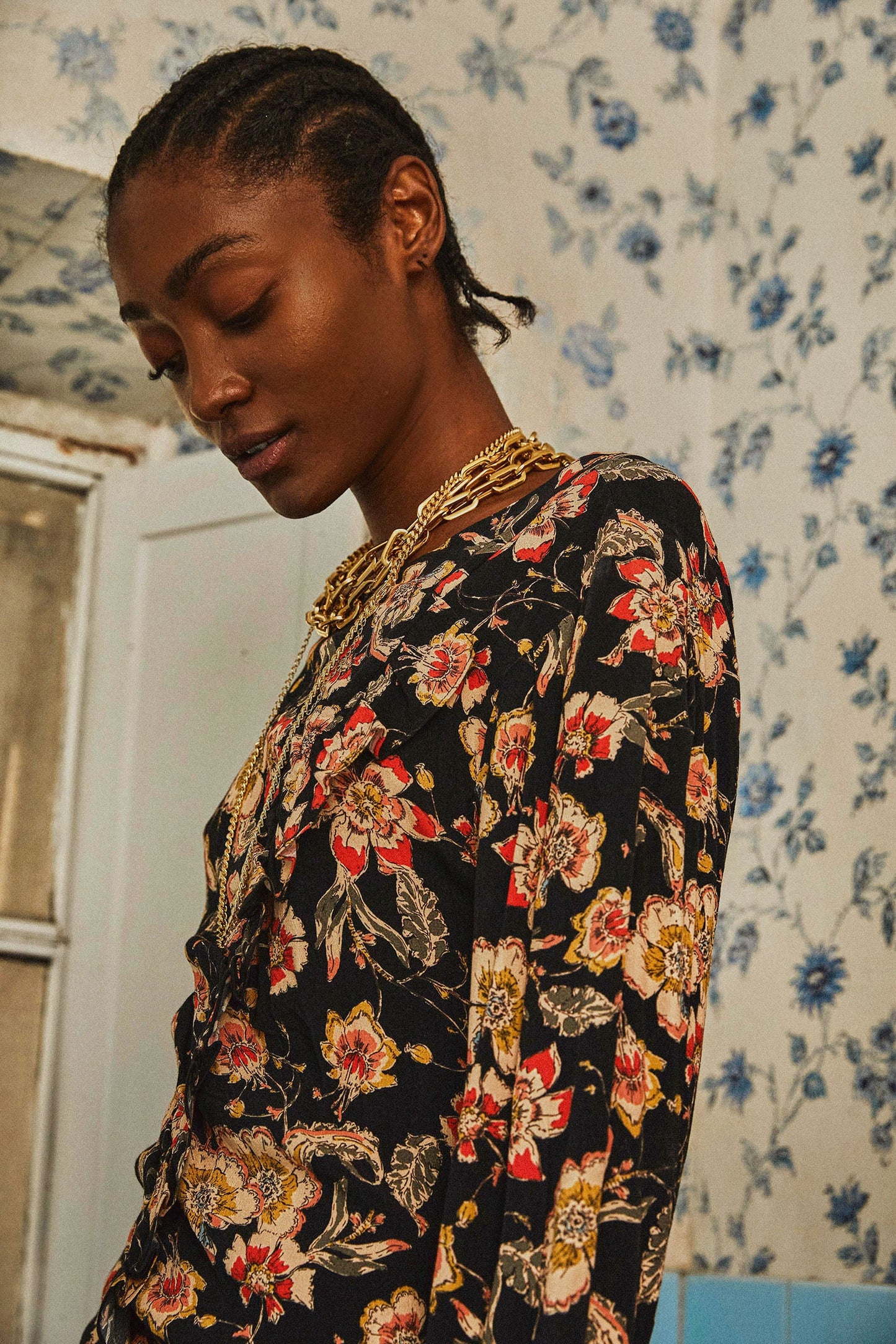 FLOWER SIDE DRESS