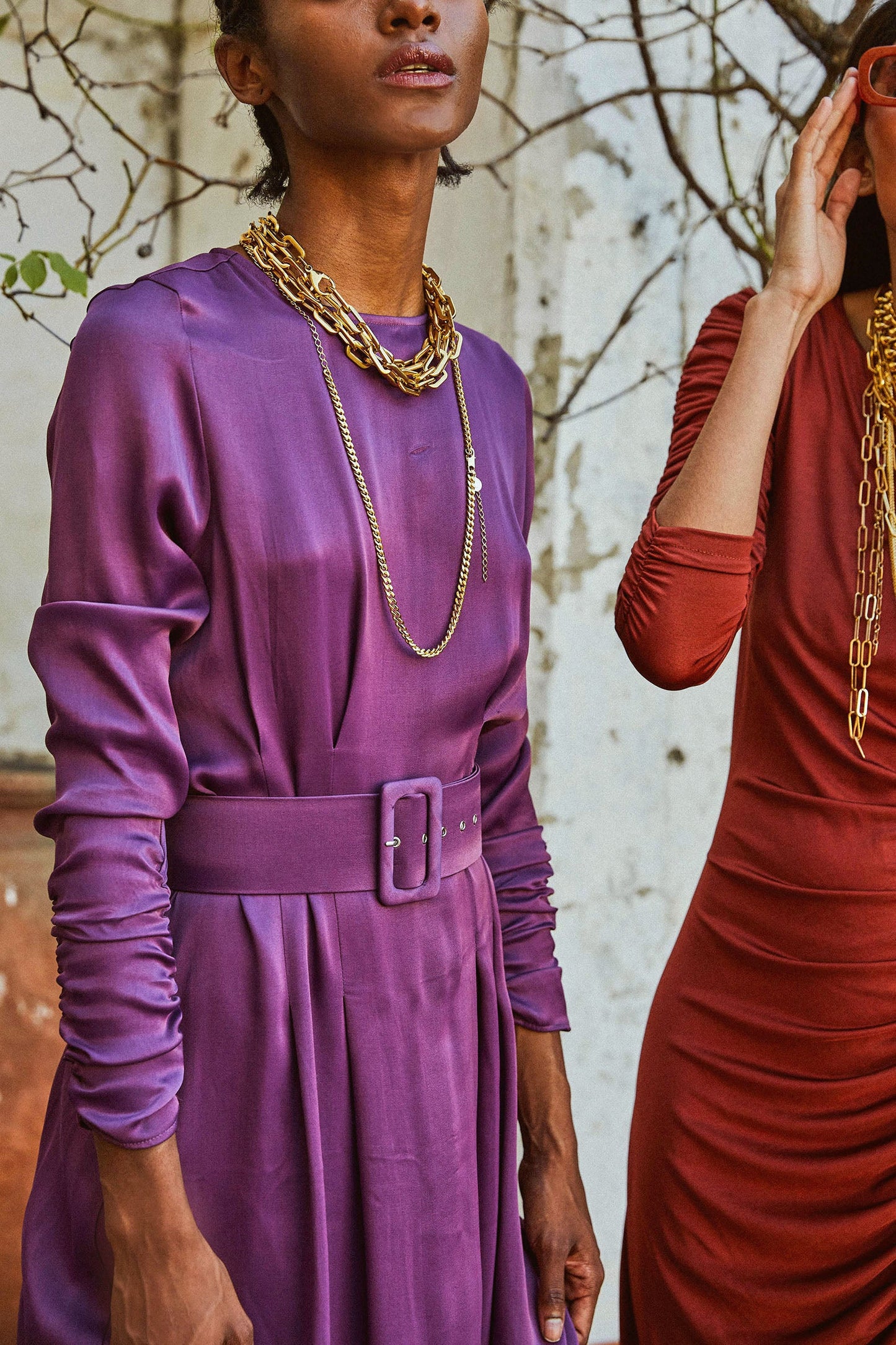VESTIDO COMBE SATÉN