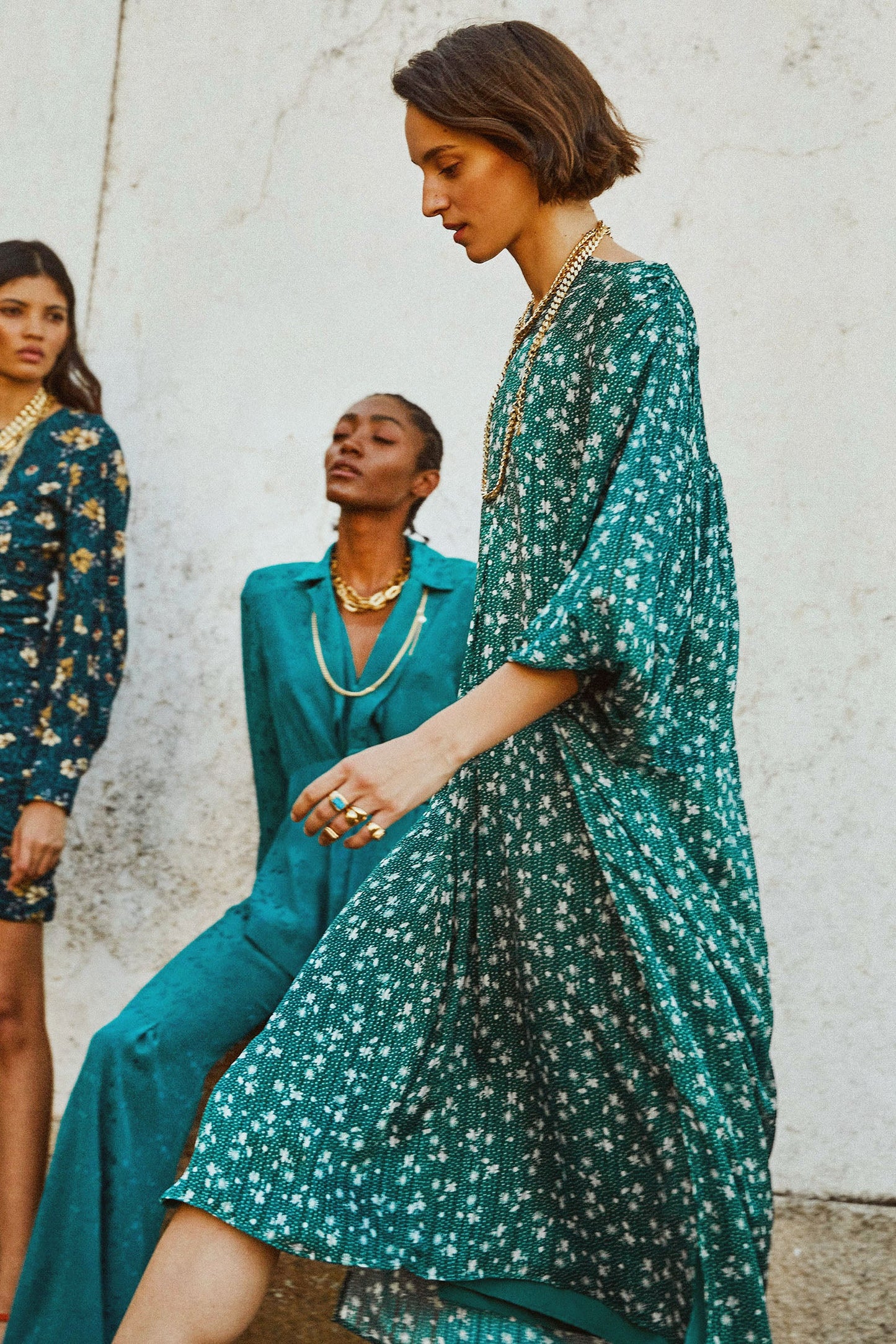LOLA DRESS CHIFFON FLOWER