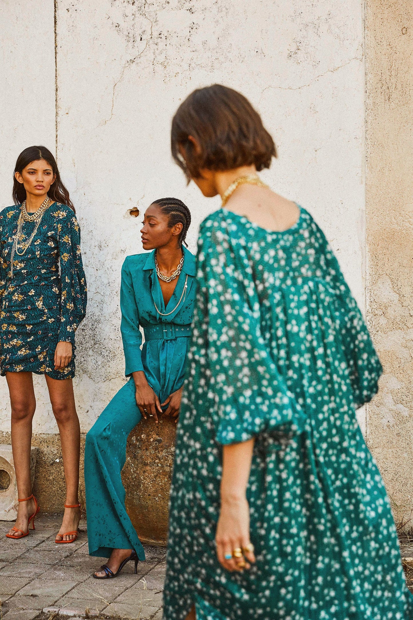 LOLA DRESS CHIFFON FLOWER