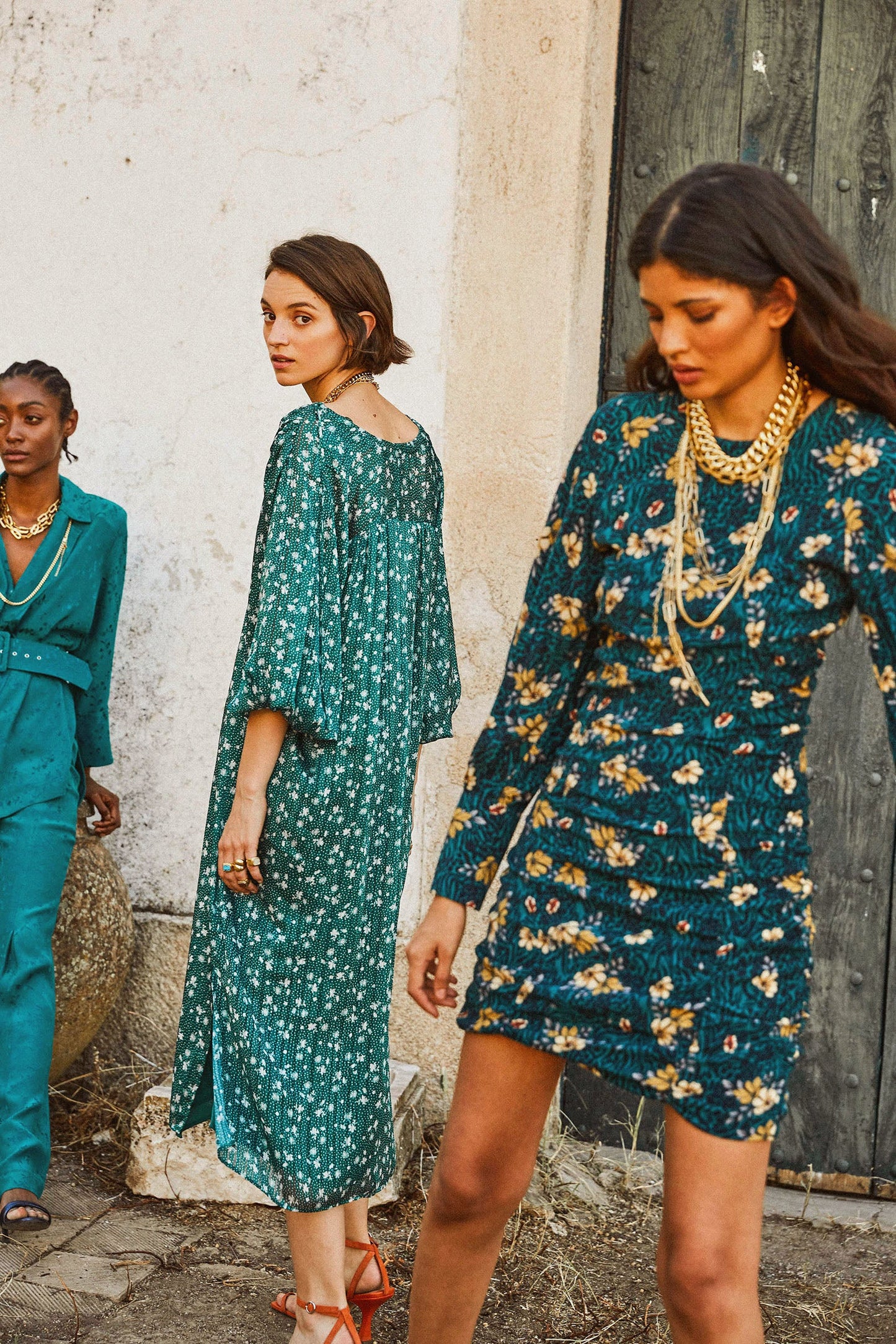CAMPANILA GATHERED DRESS