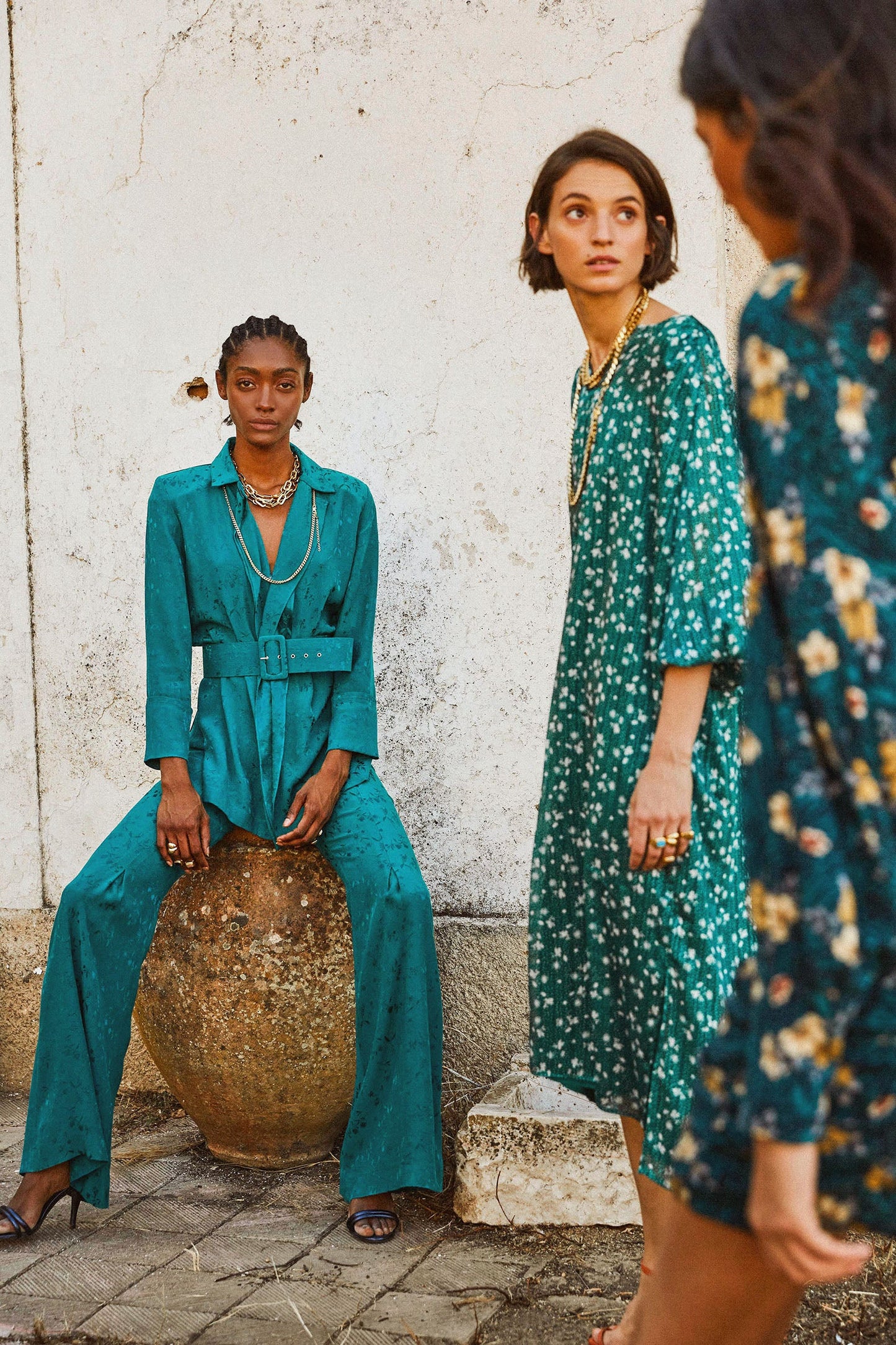 LOLA DRESS CHIFFON FLOWER