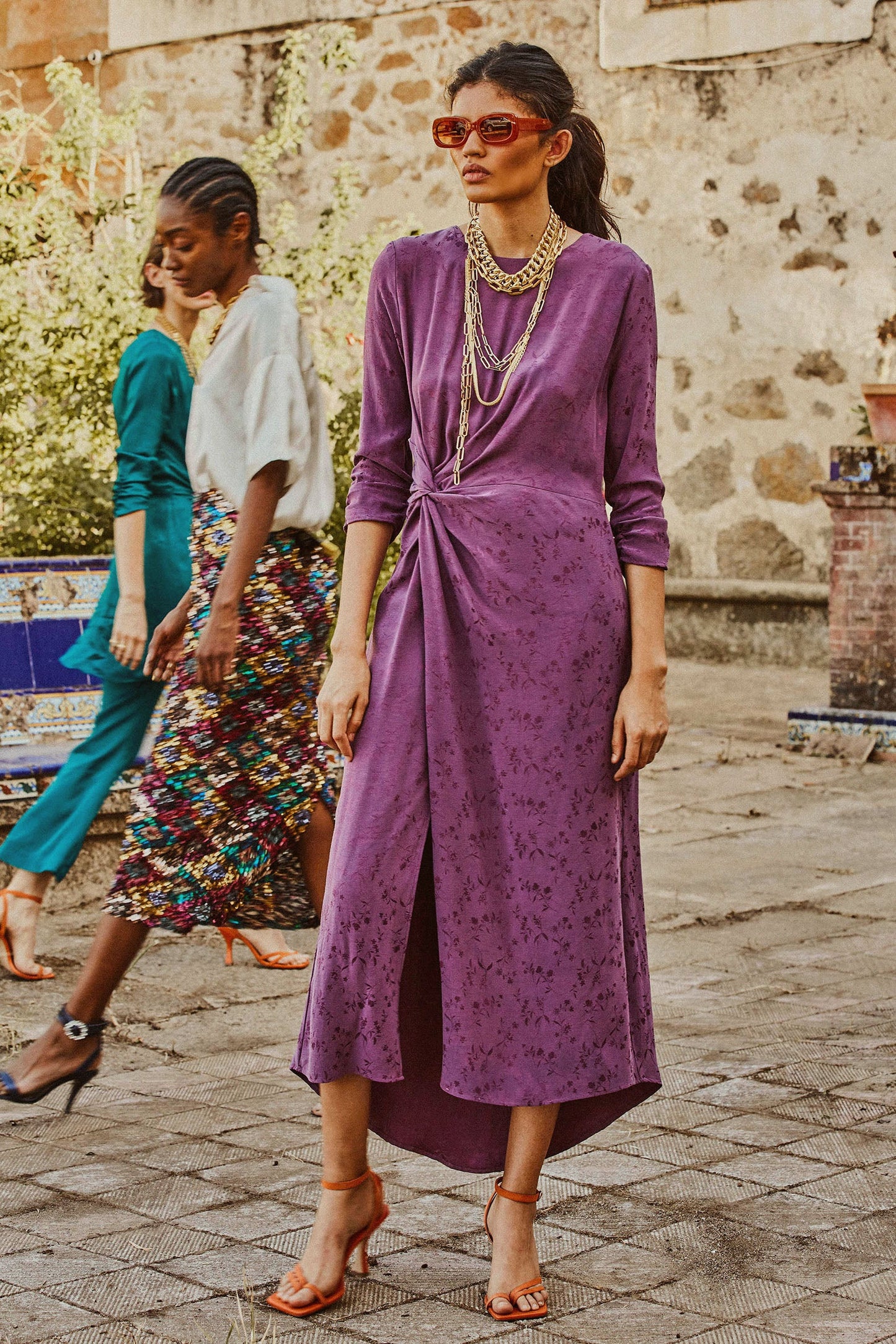 GIGI JCQ FLOWERS DRESS