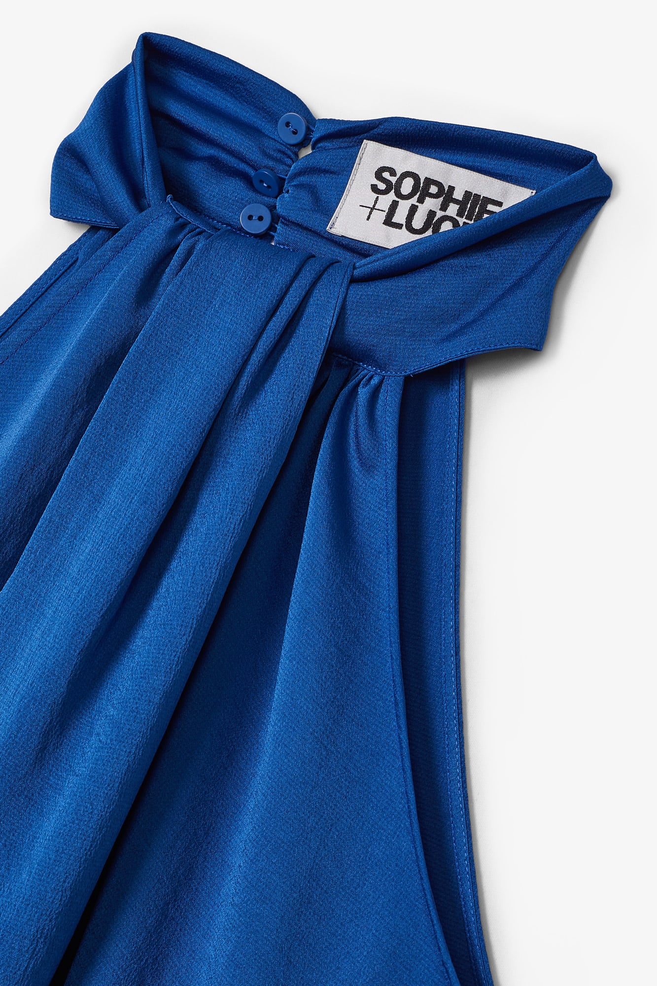 BLUE HALTER SETBON TOP