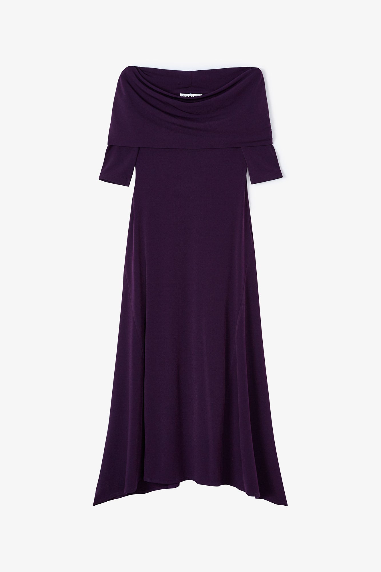 GILDA DRESS EGGPLANT STITCH