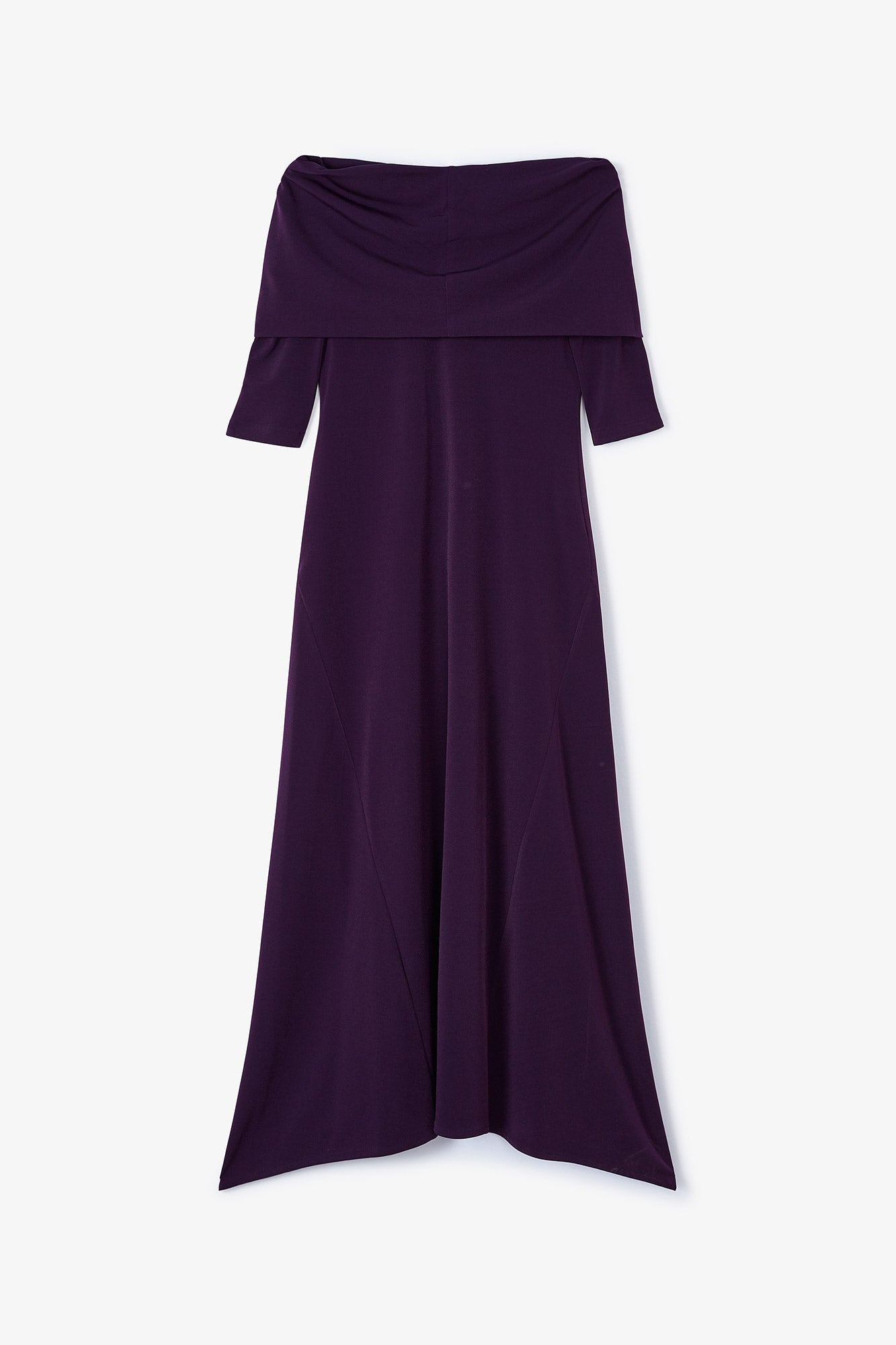 GILDA DRESS EGGPLANT STITCH