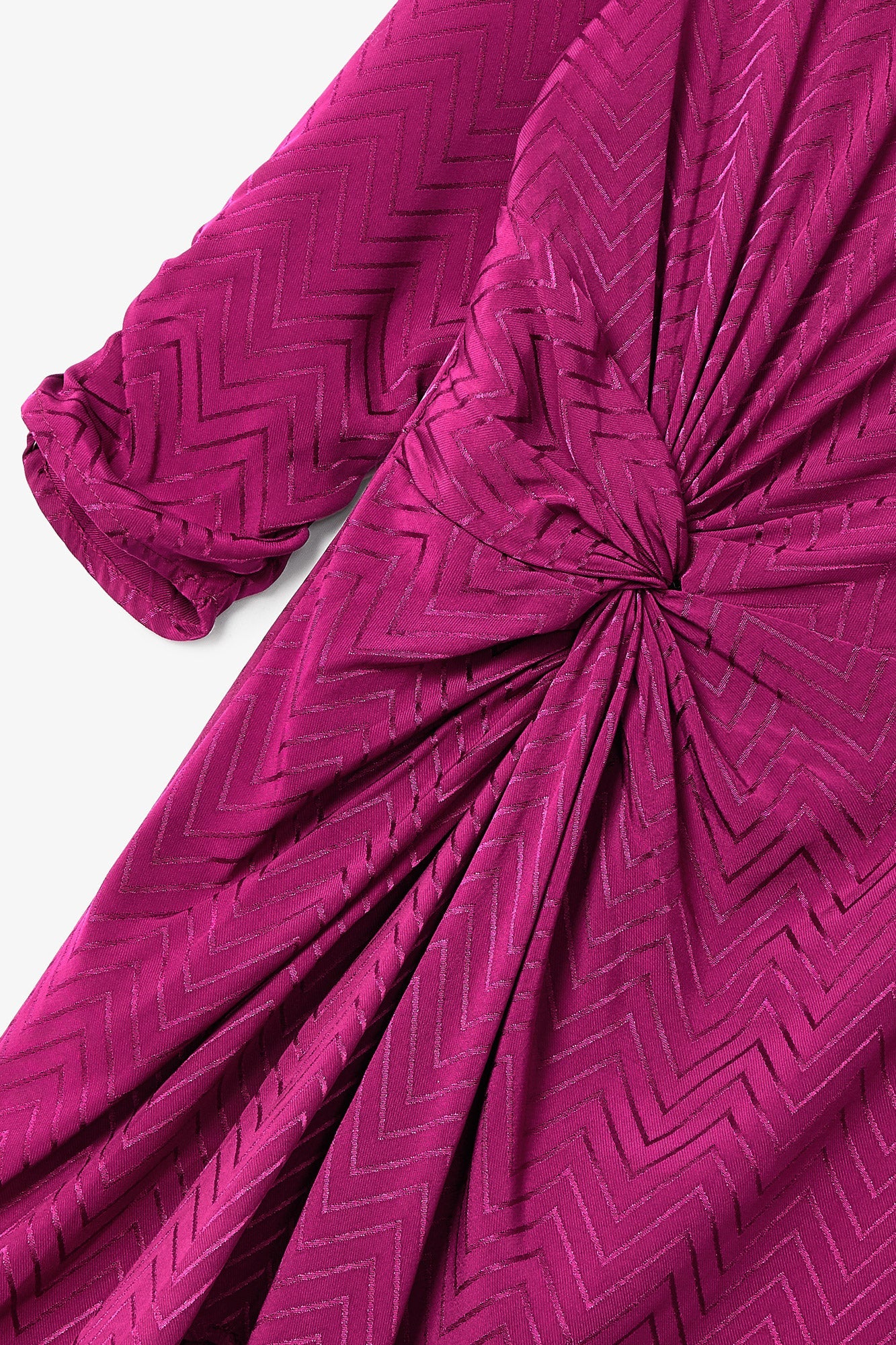 GIGI ZIGZAG PLUM MINI DRESS
