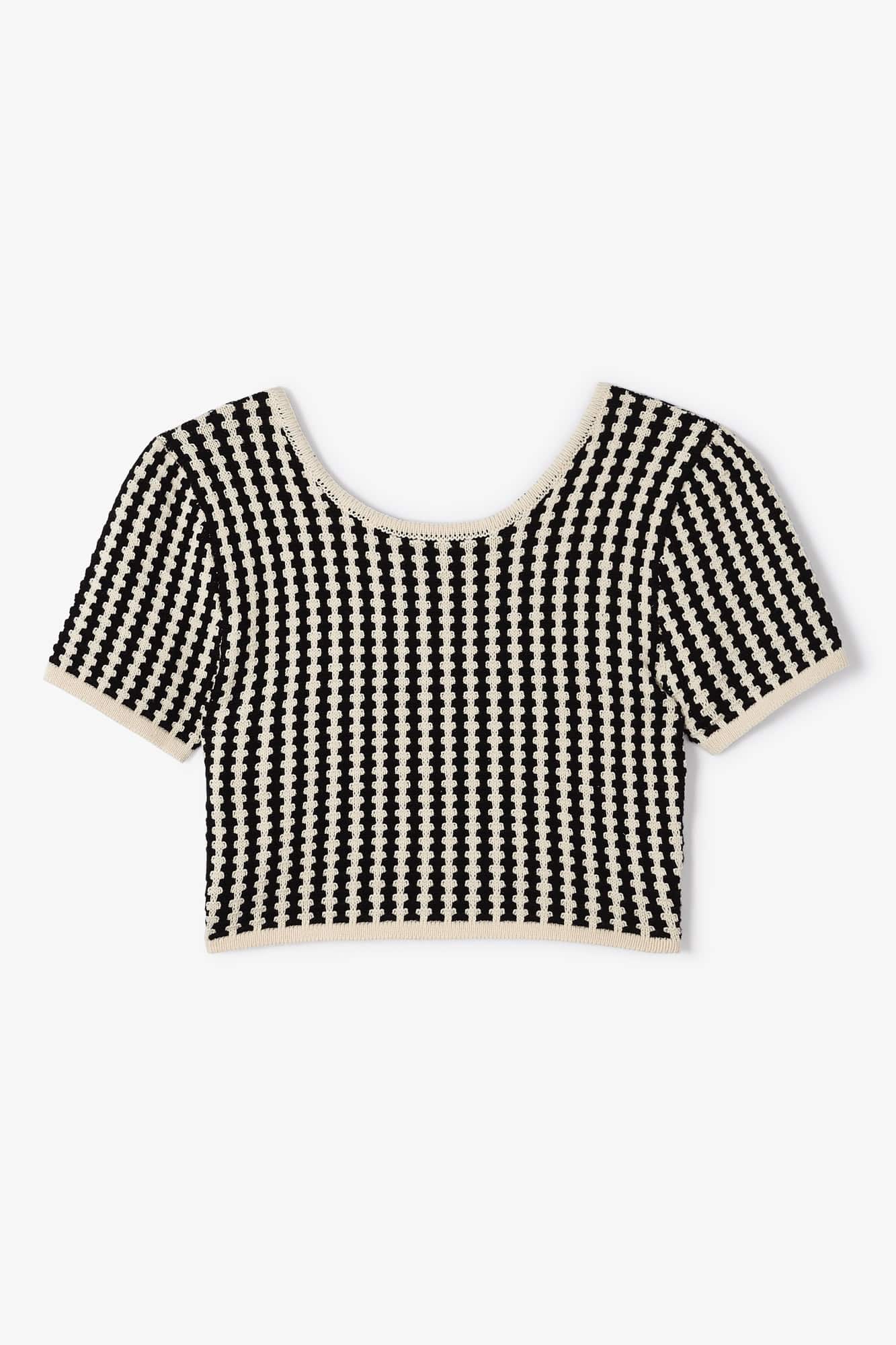 TOP ANTONIA TWO-TONE KNIT