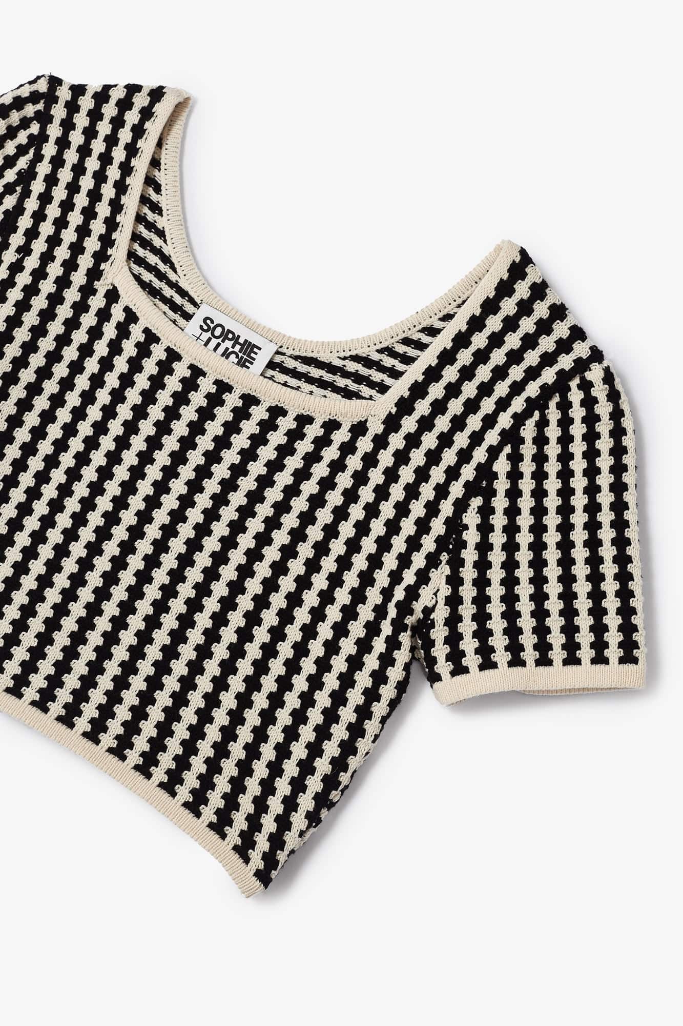 TOP ANTONIA TWO-TONE KNIT