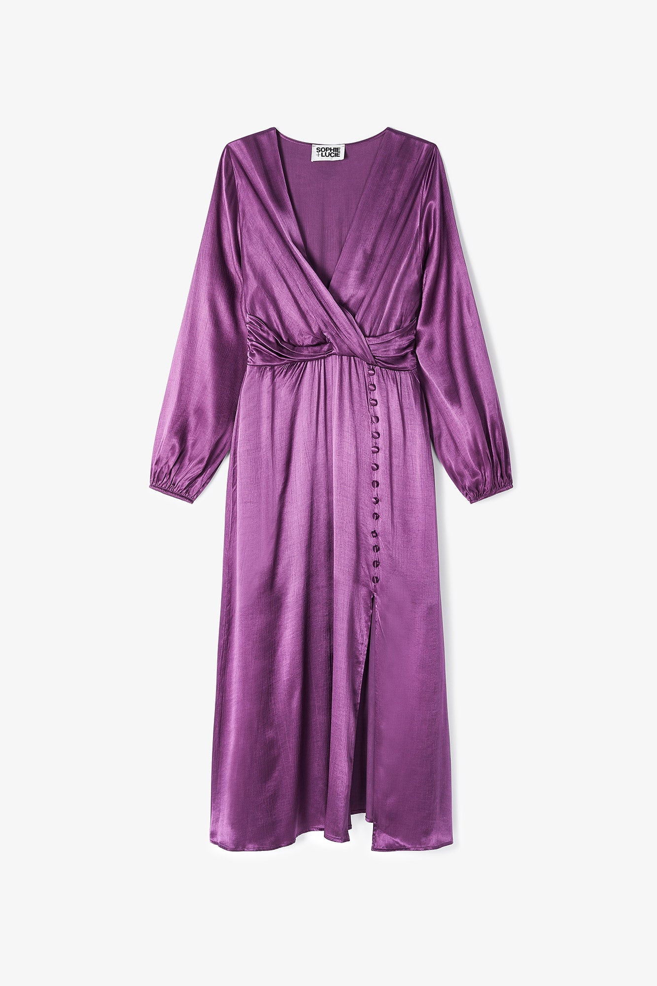 BAMBULA SATIN FRAME DRESS