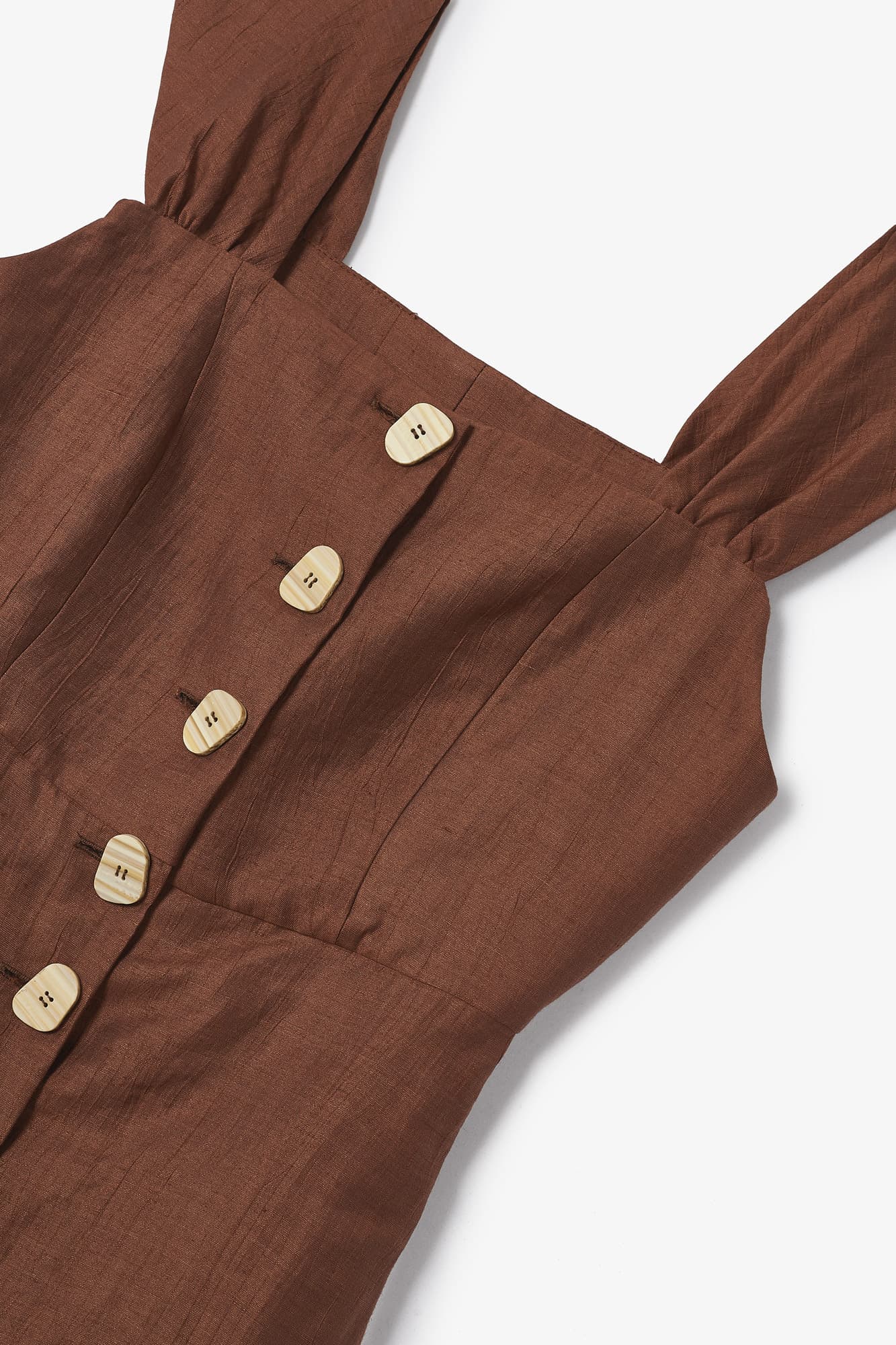 BROWN CRASH CORSET TUNIC