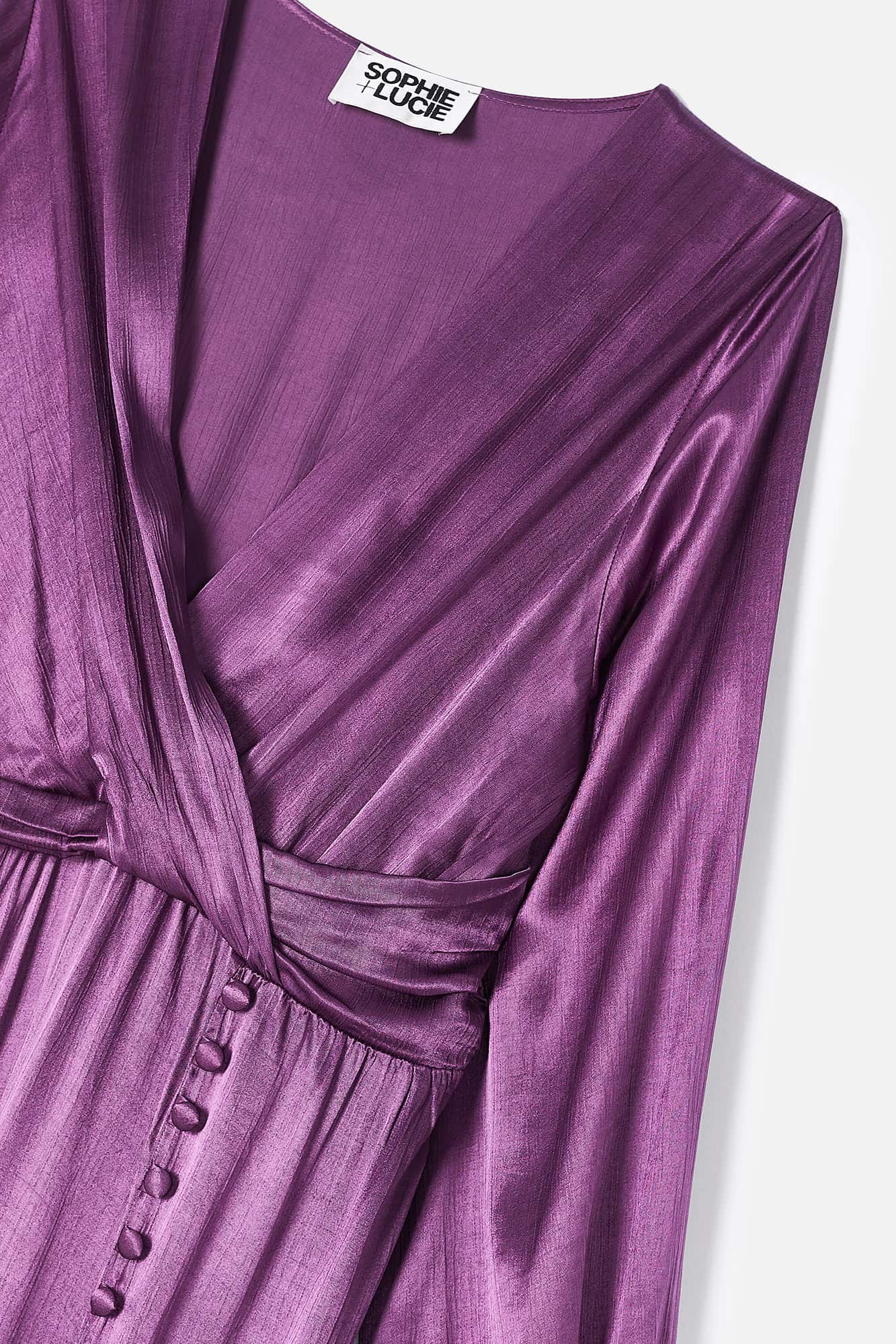 BAMBULA SATIN FRAME DRESS
