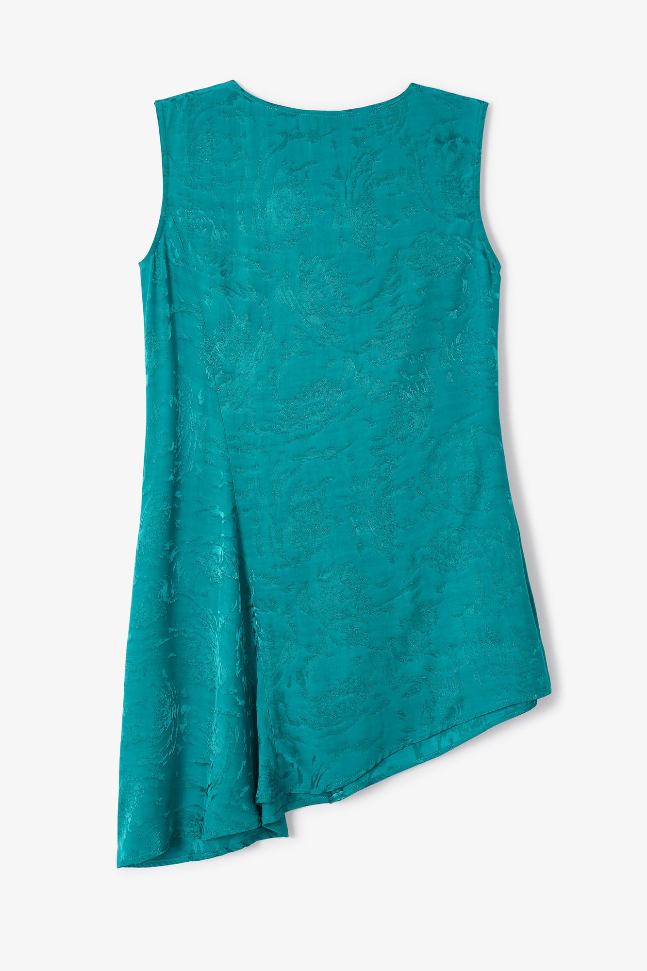TUNIC SCARF BRANCHES TURQUOISE