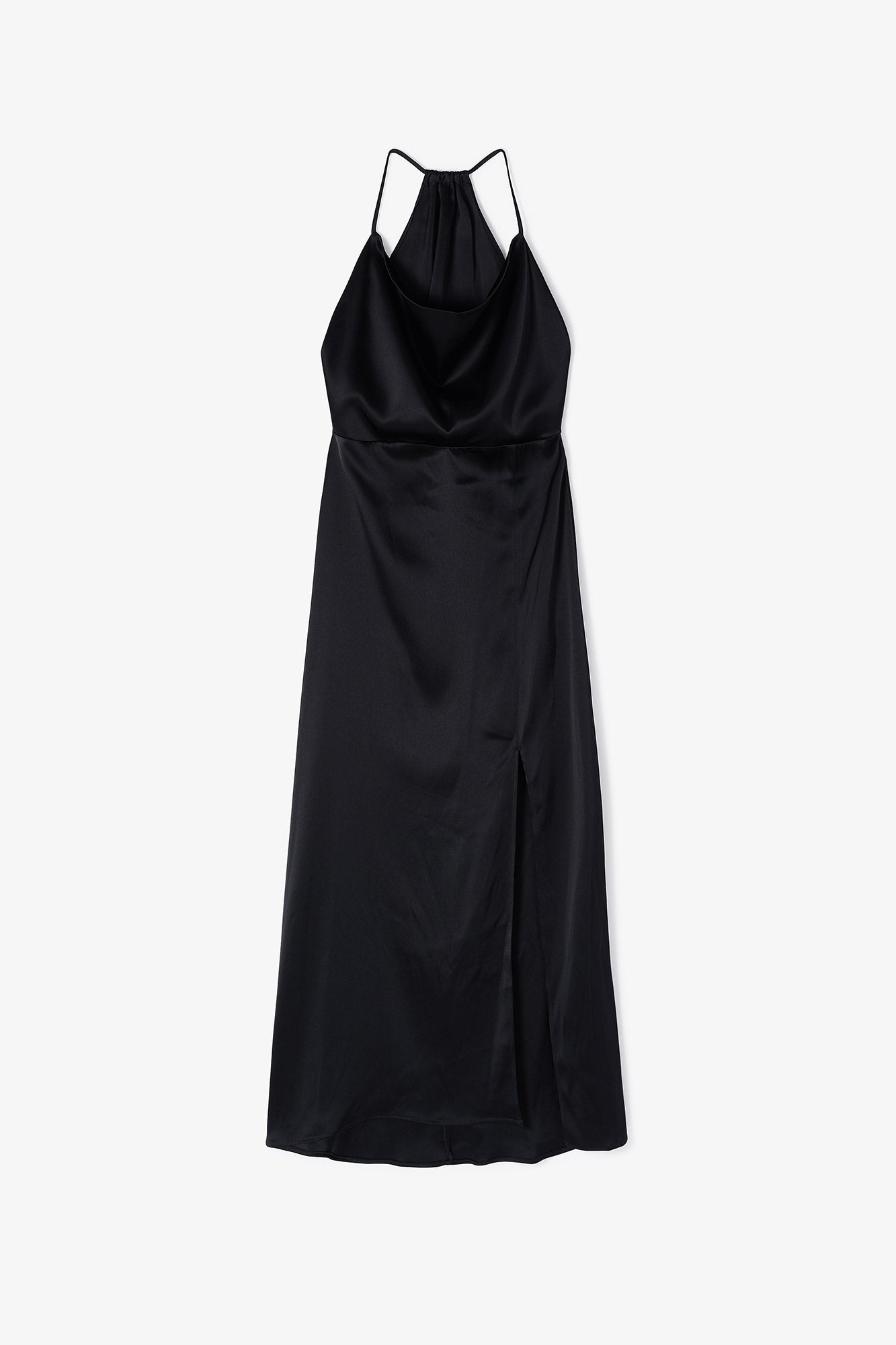ALICE BLACK SATIN DRESS