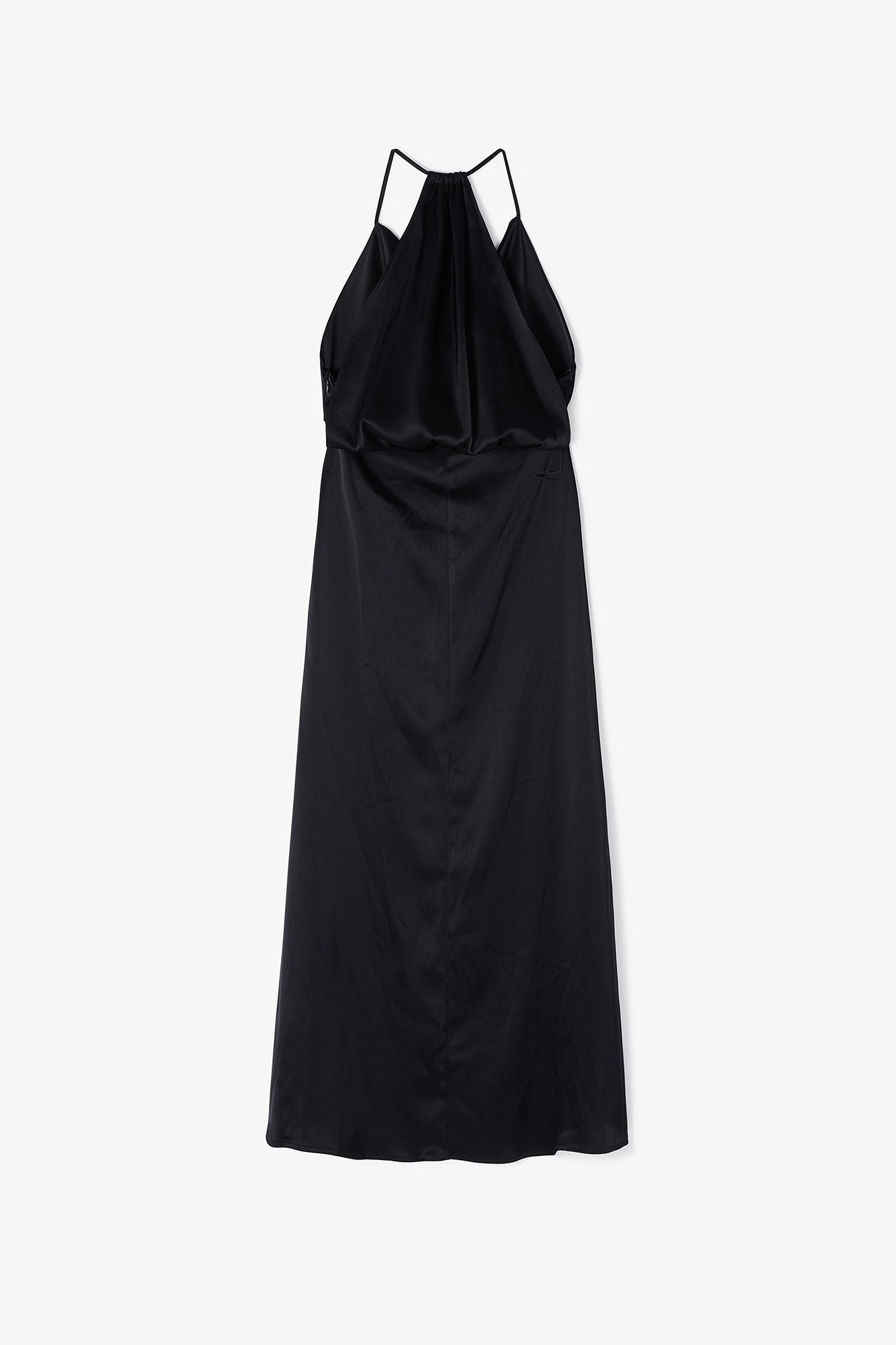 ALICE BLACK SATIN DRESS