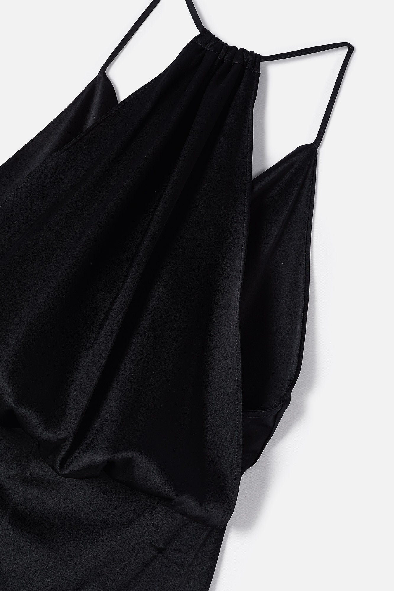 ALICE BLACK SATIN DRESS