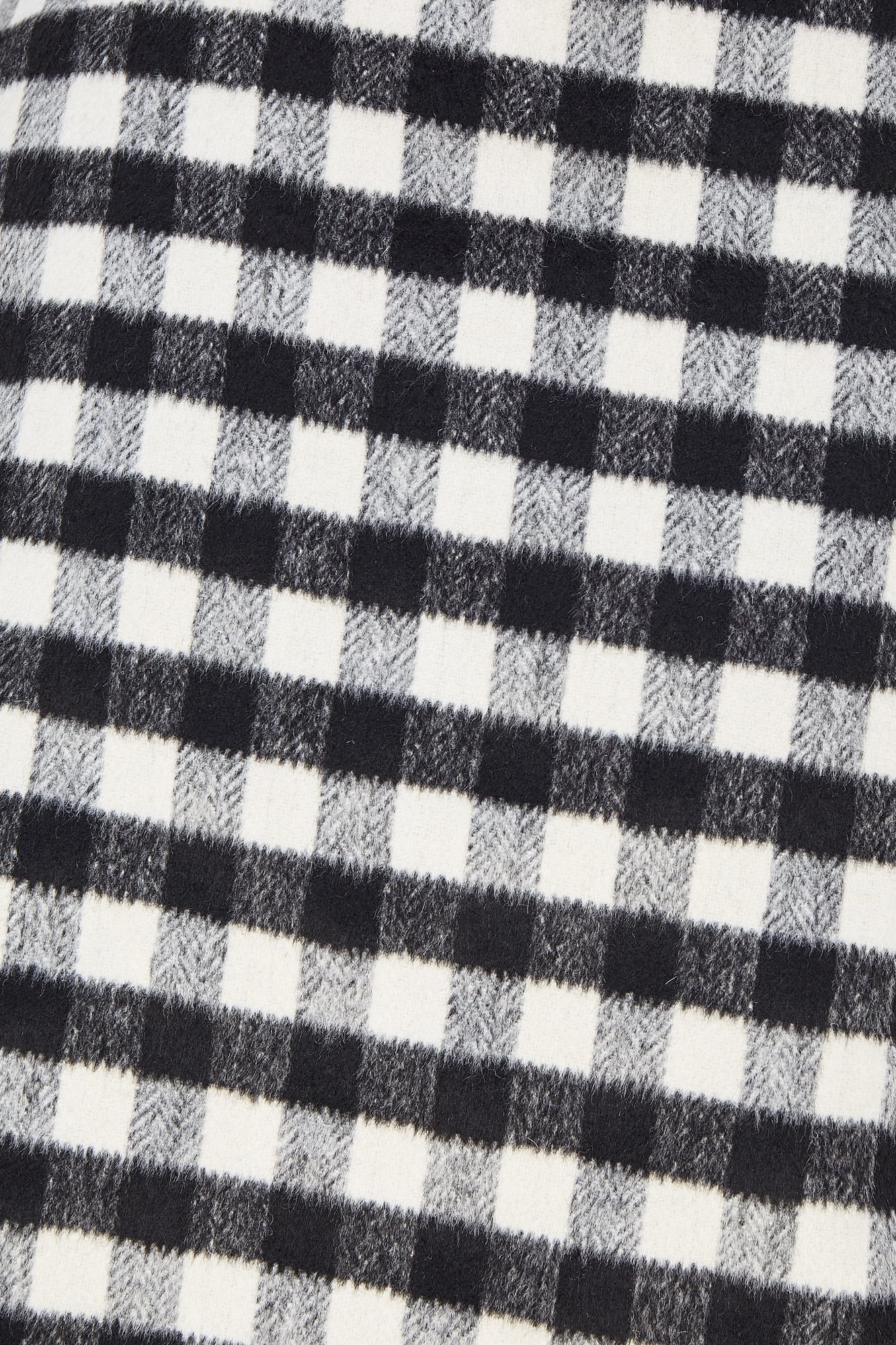 VICHY-WOOL POCKETS SKIRT