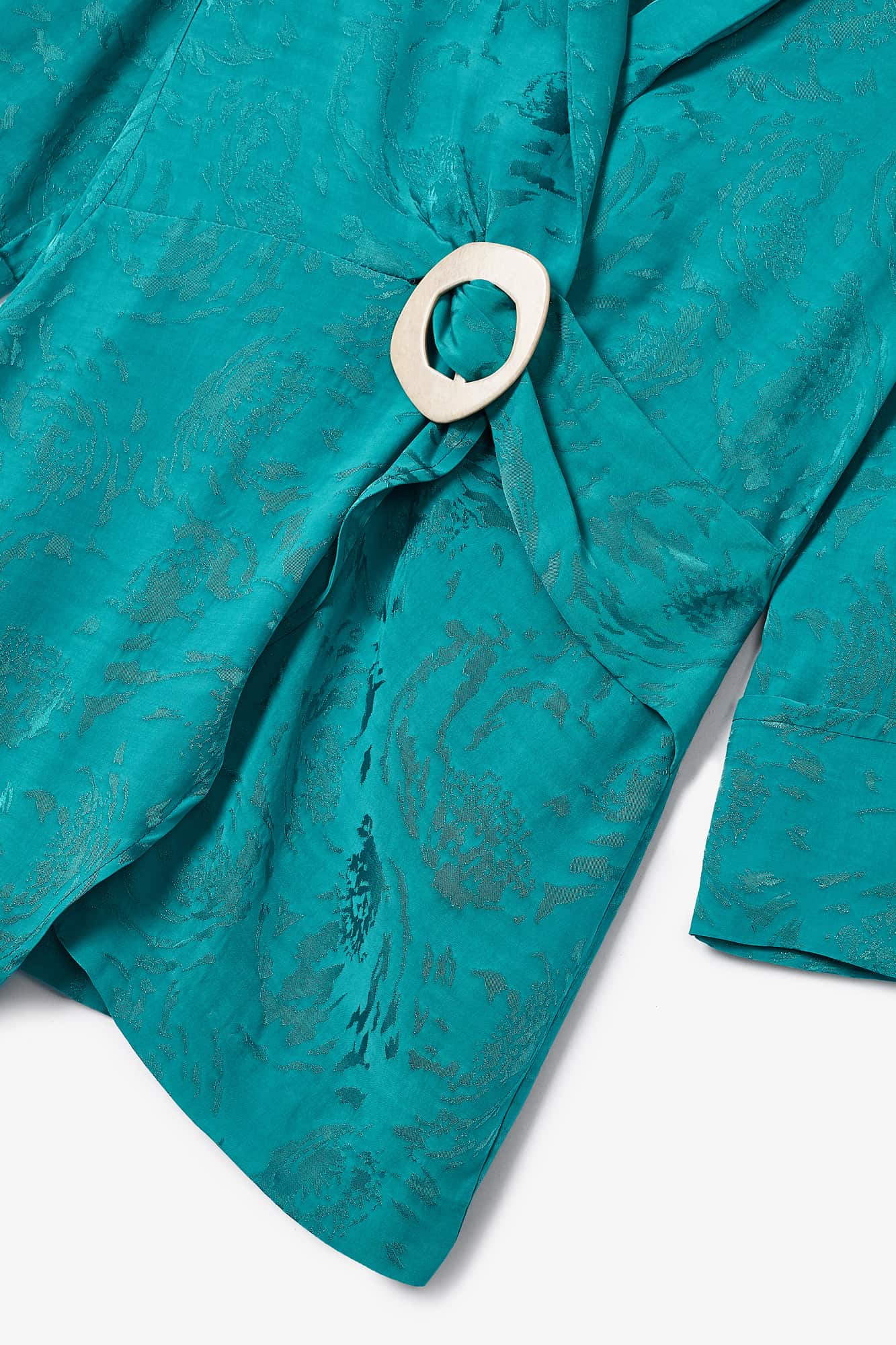 CHAQUETA BANON RAMAS TURQUESA