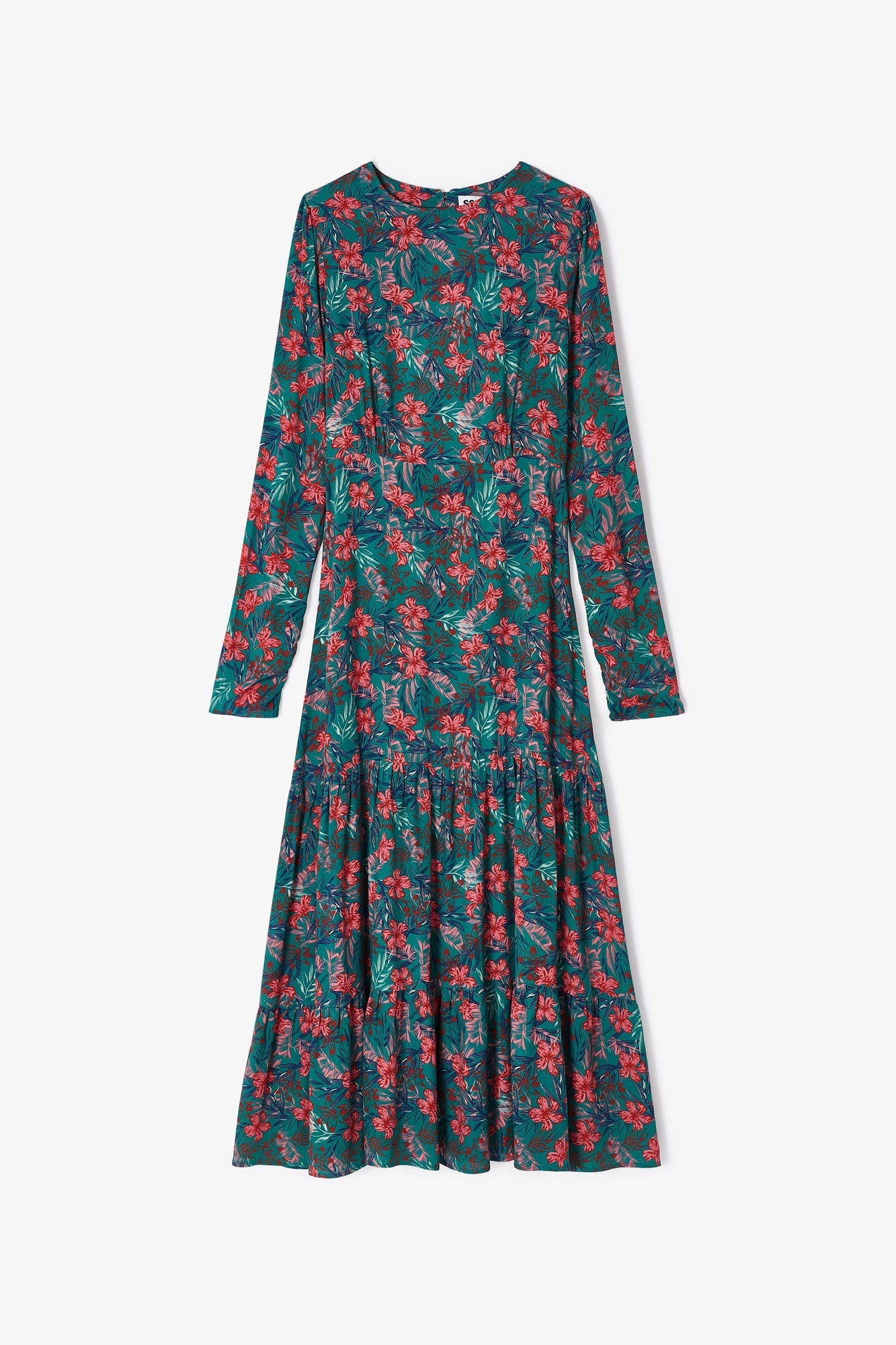 CORINA JUNGLE COBALT DRESS