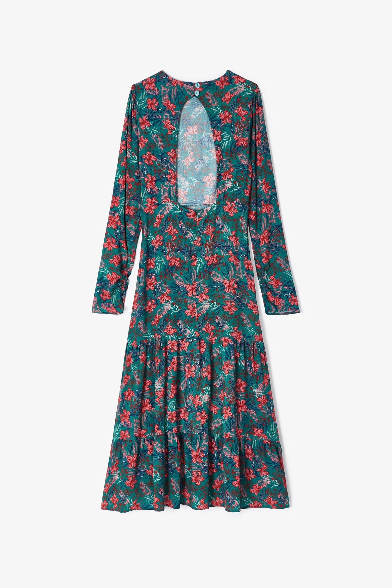 CORINA JUNGLE COBALT DRESS