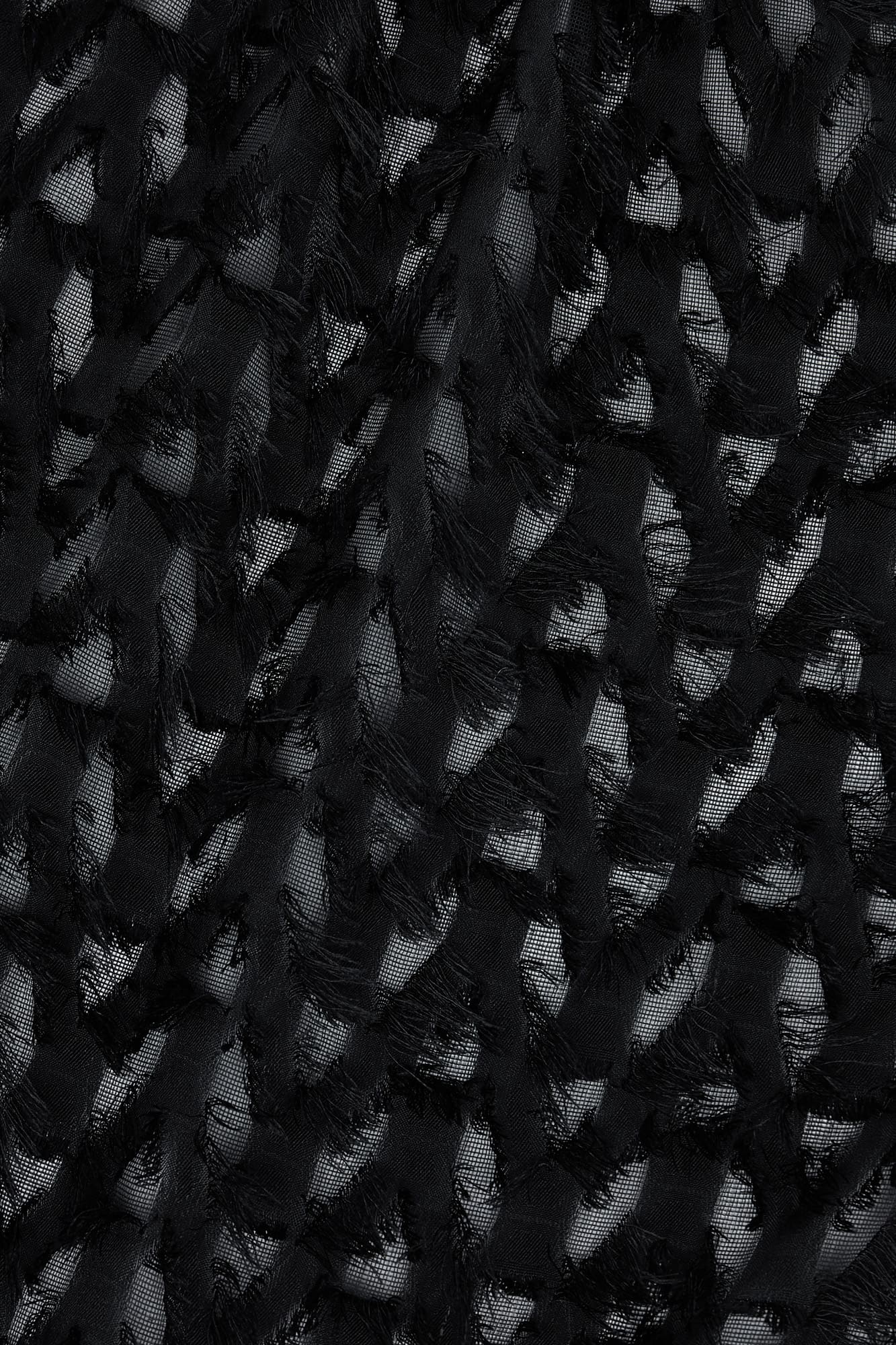 CAROL TOP BLACK FRINGE