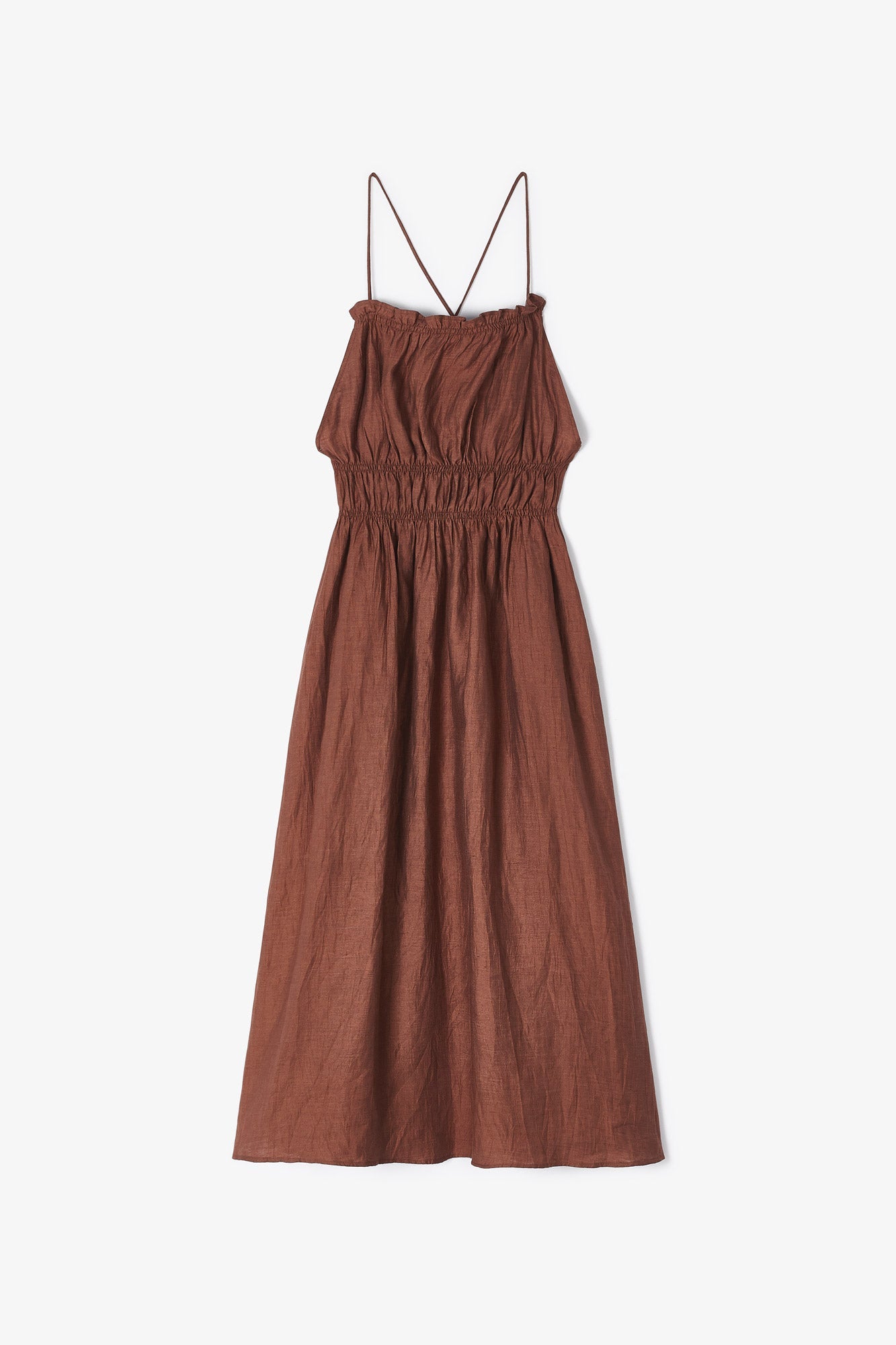 ONE CRASH TERRACOTTA DRESS