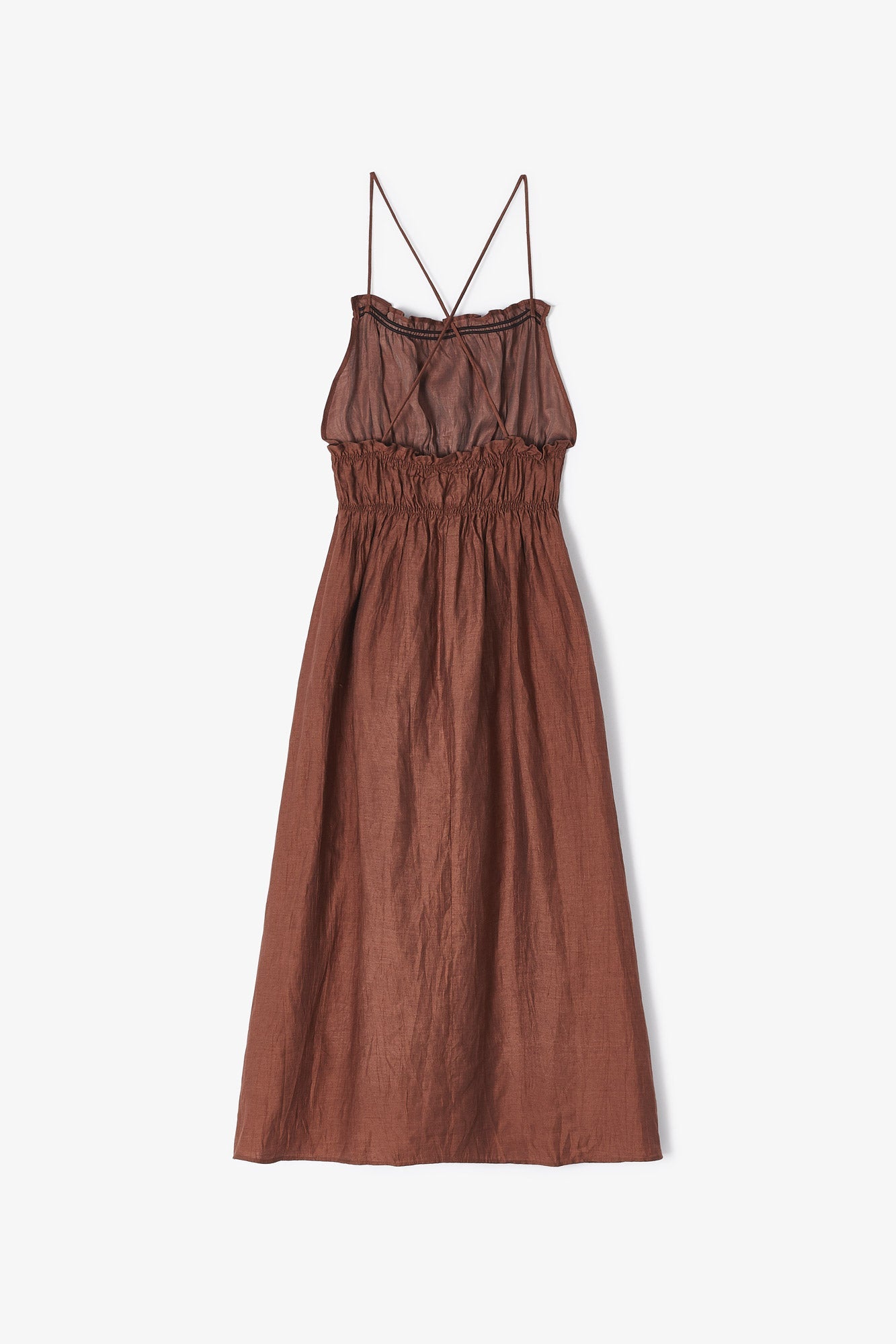 ONE CRASH TERRACOTTA DRESS