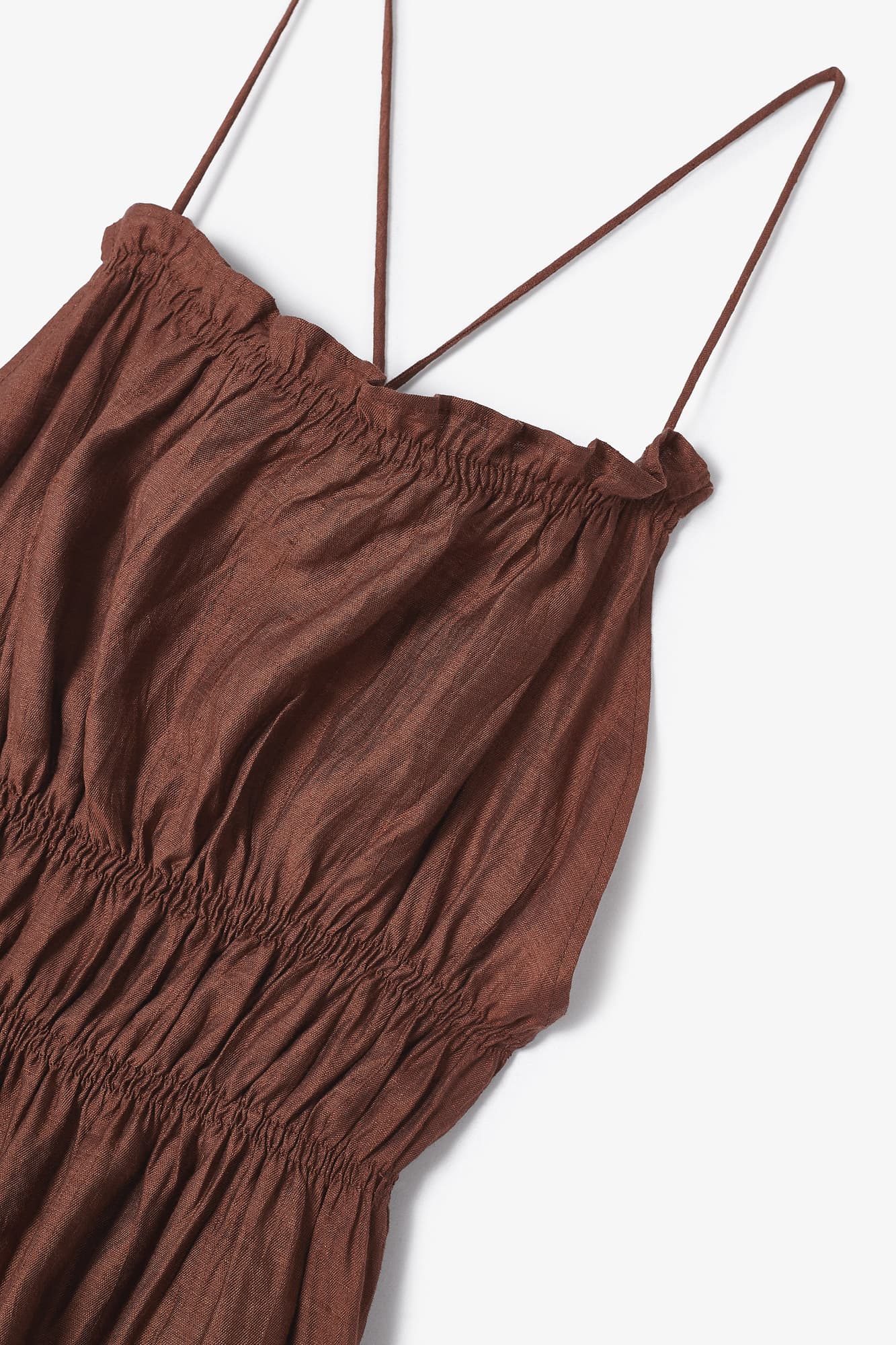 ONE CRASH TERRACOTTA DRESS