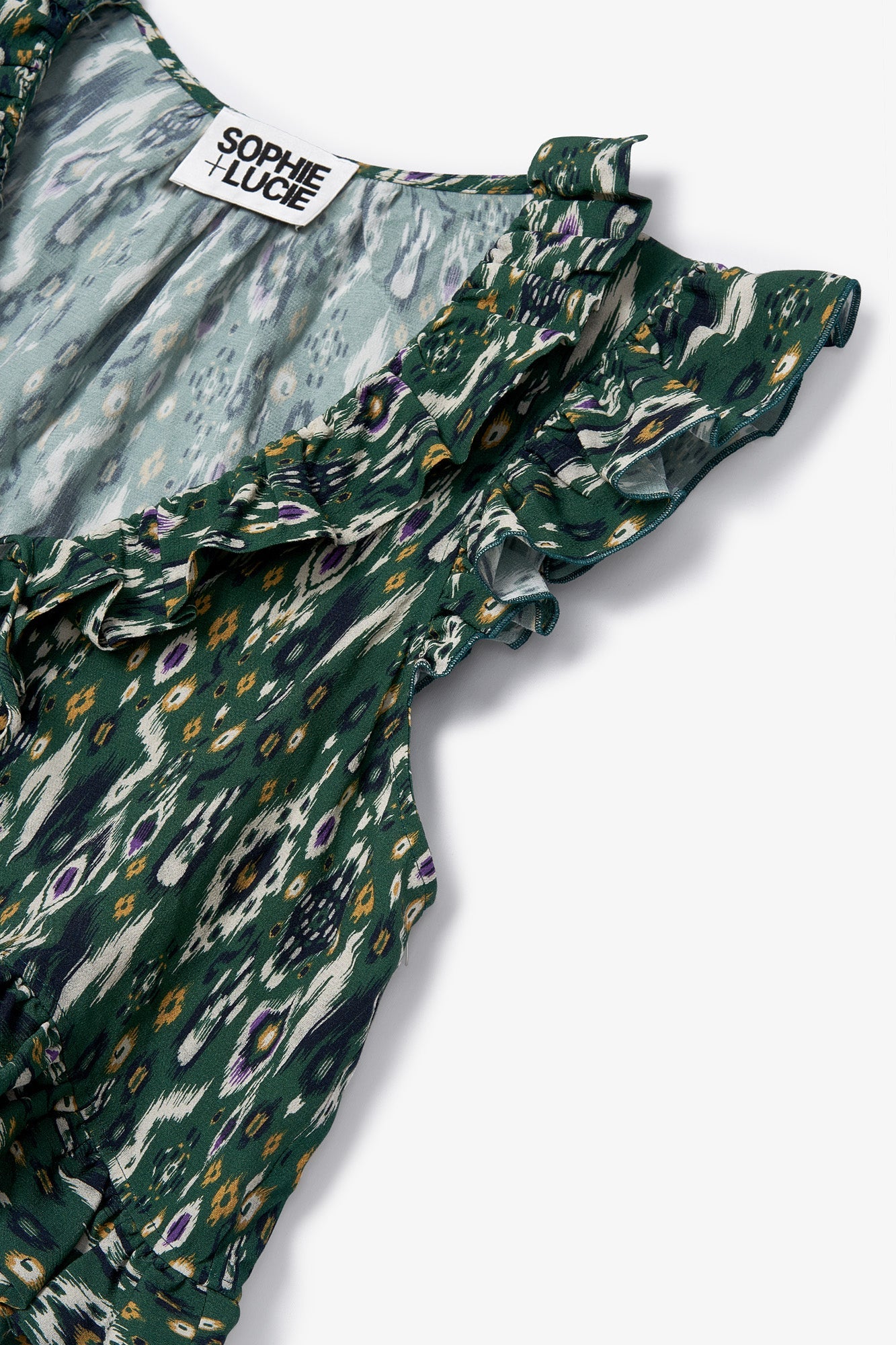 CAROL IKAT GREEN TOP