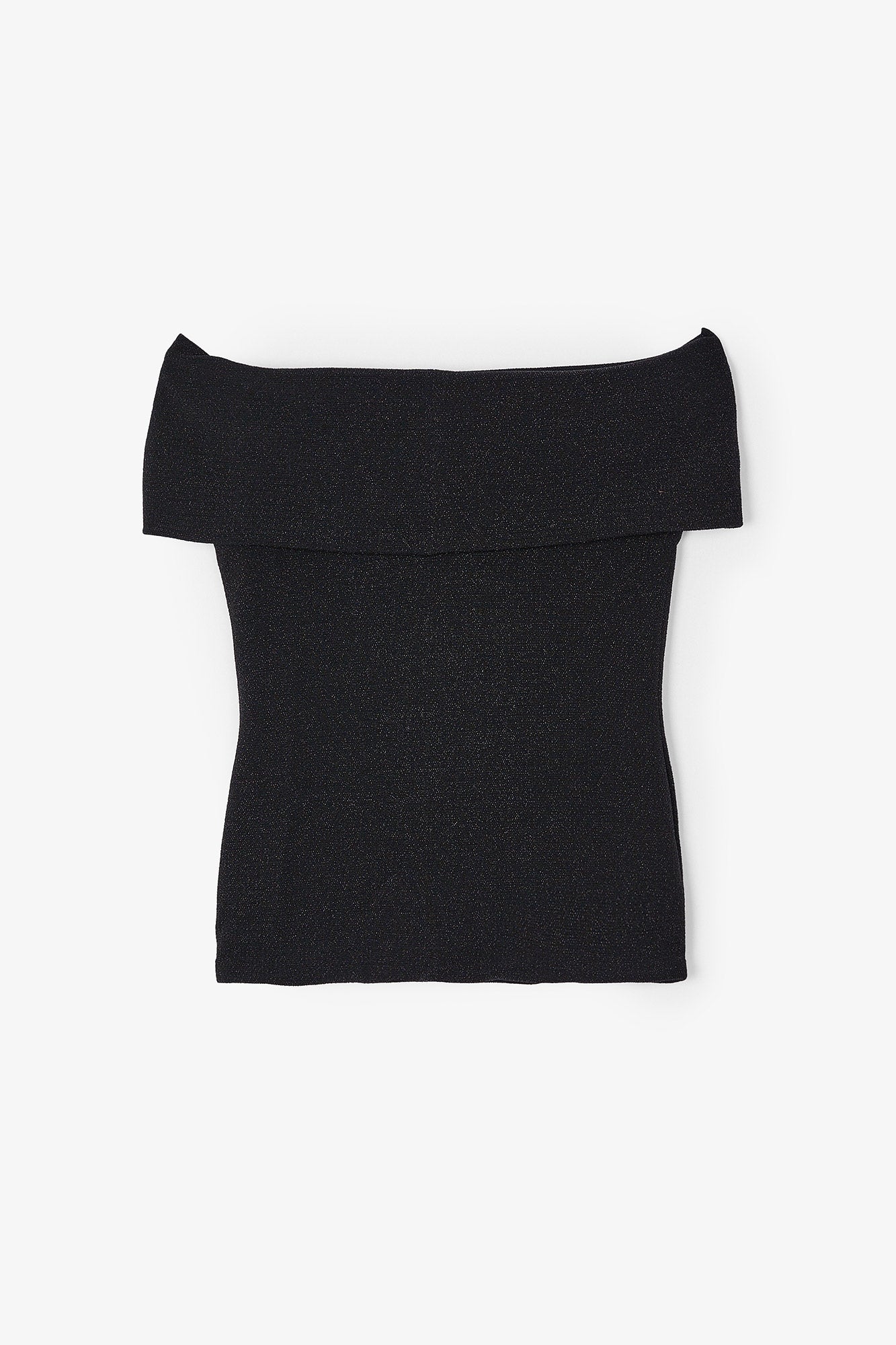 GILDA BLACK SHINE KNIT TOP