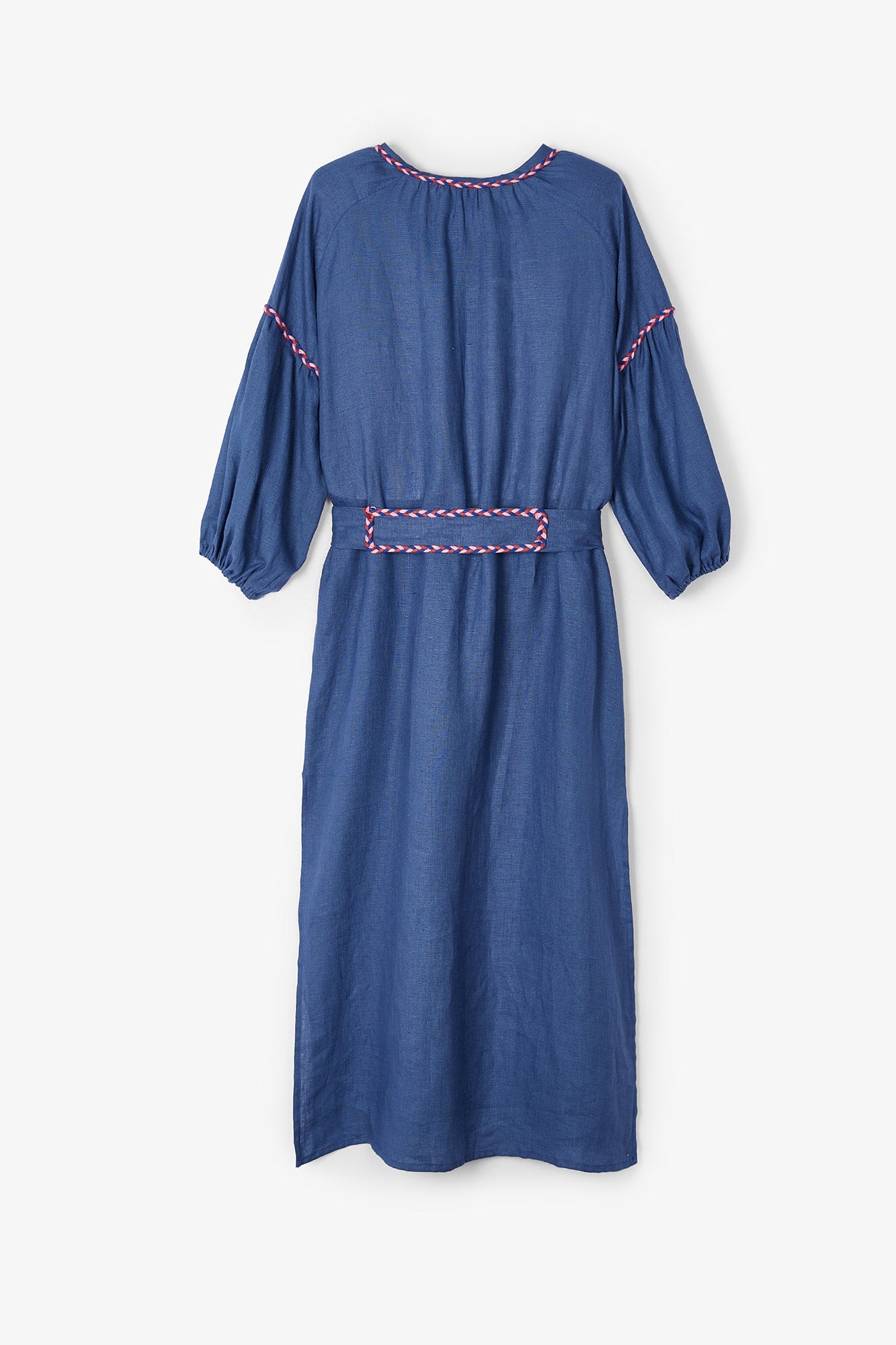 BLACK LINEN TUNIC BLUE
