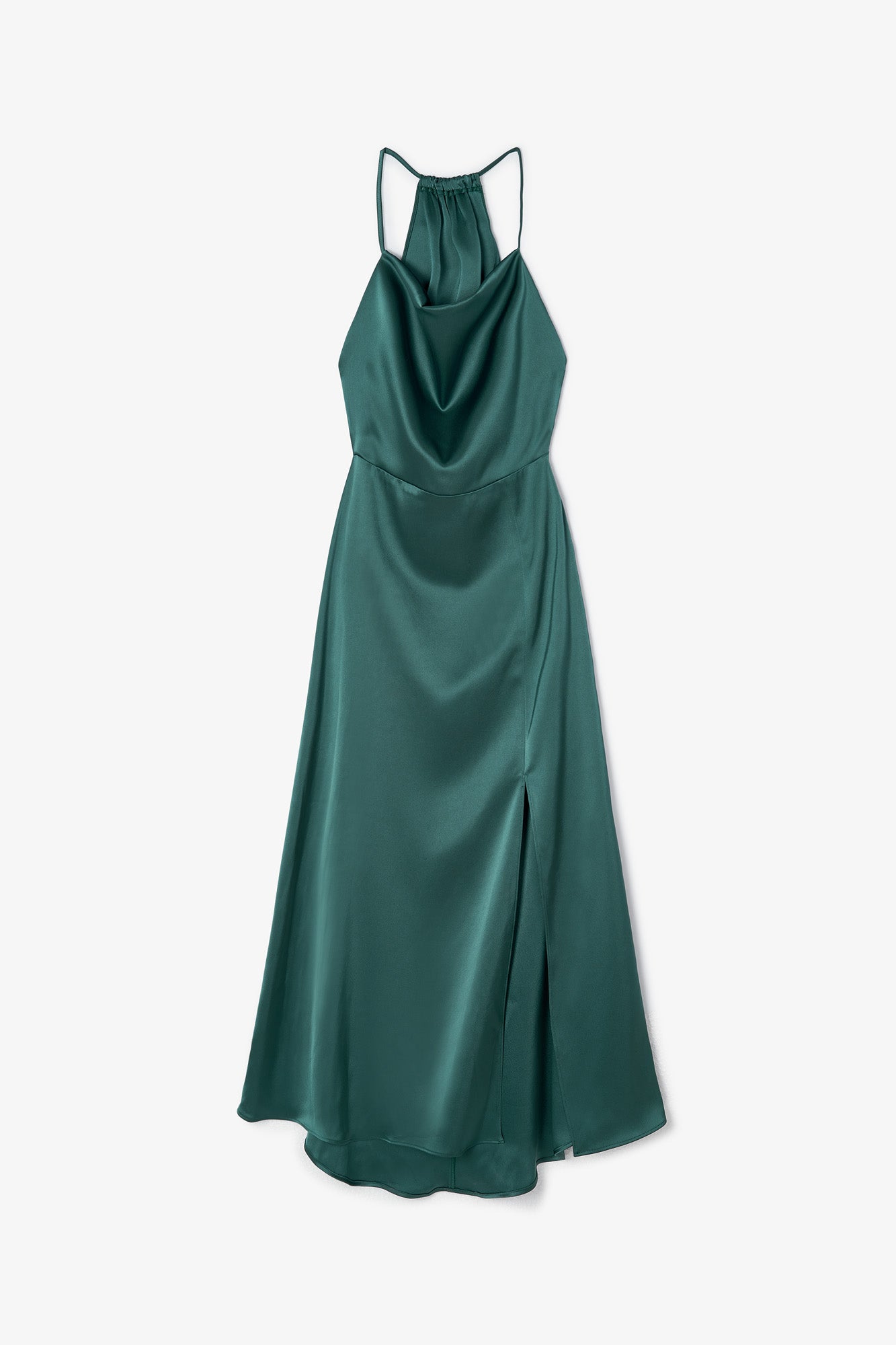 ALICE GREEN SATIN DRESS