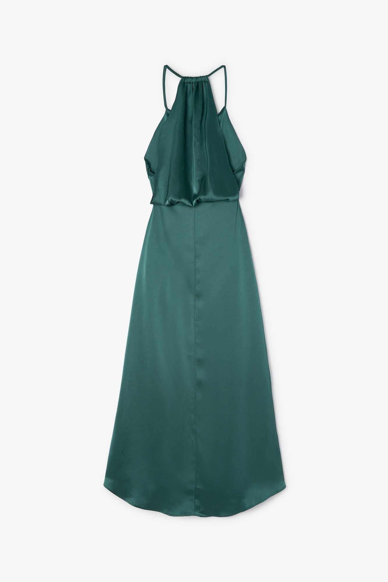 ALICE GREEN SATIN DRESS