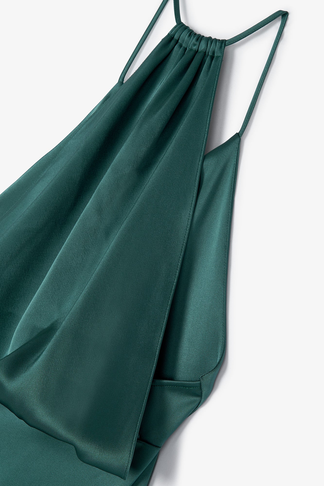 ALICE GREEN SATIN DRESS